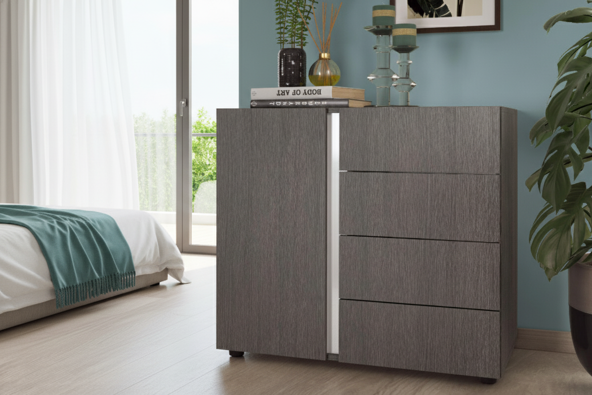 Dresser Adora, Anthracite oak + white gloss  1