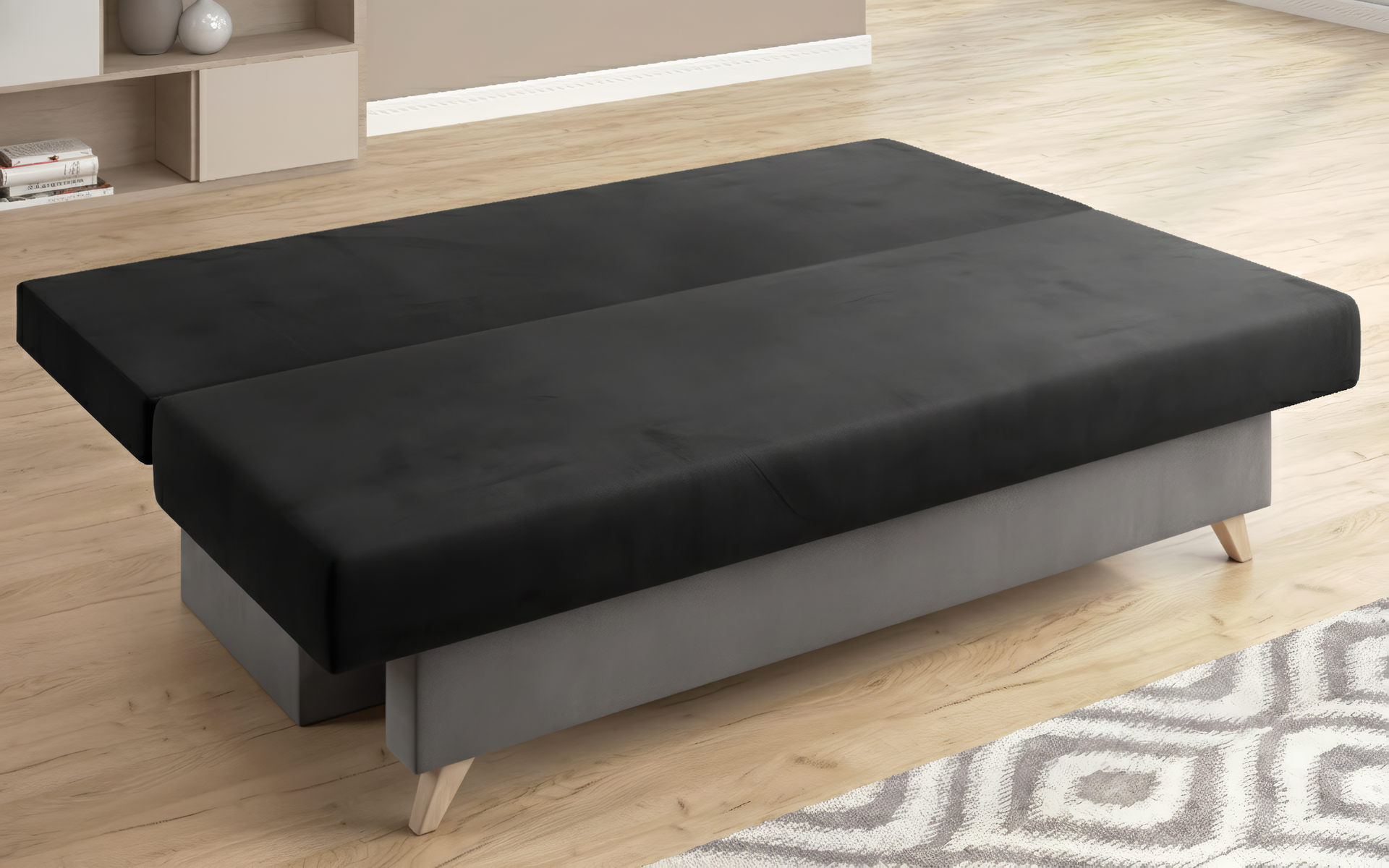 Extendable sofa Victorio, dark grey + grey  4