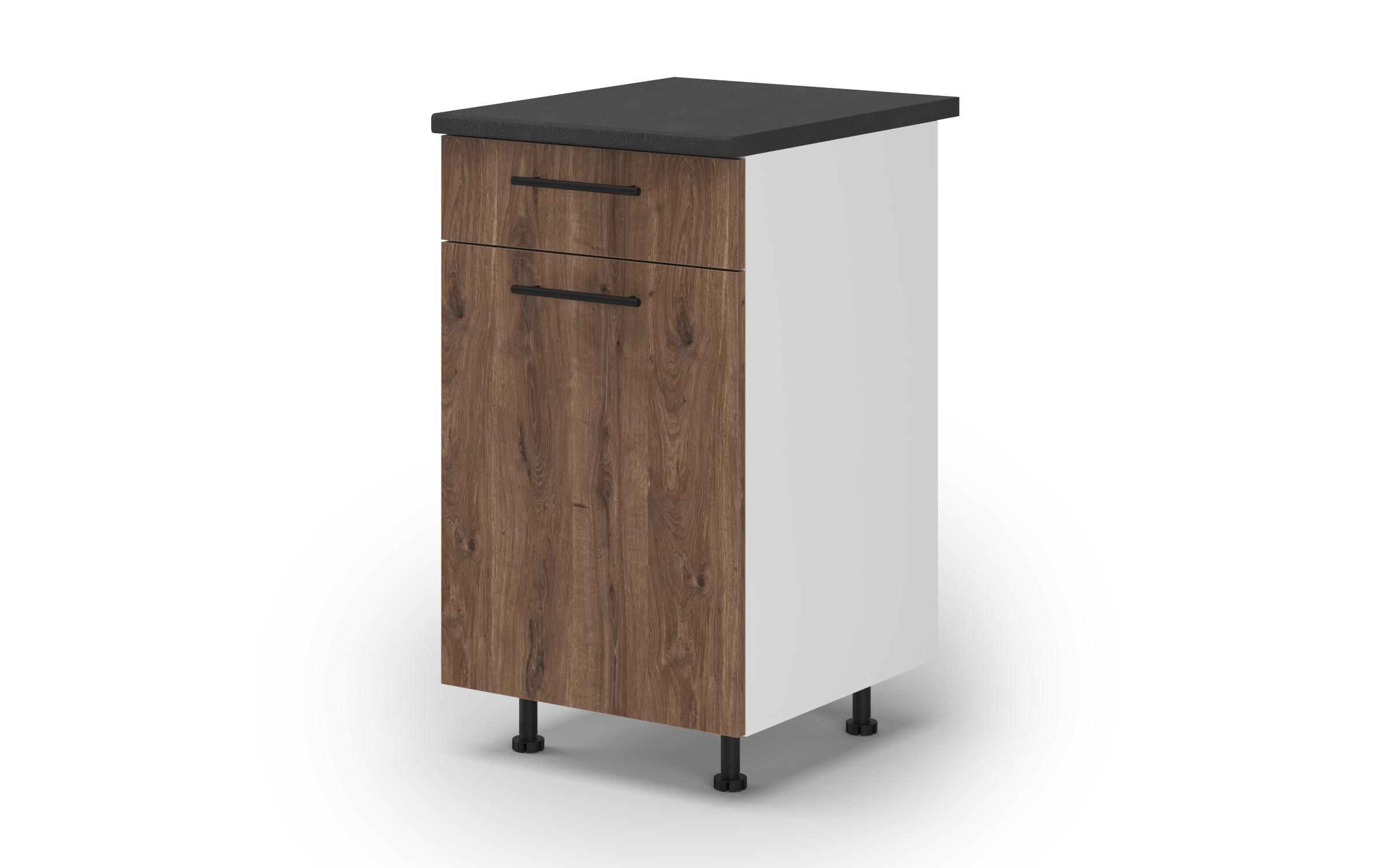 Kitchen cabinet Dakota 13, dark Scandinavian oak  1