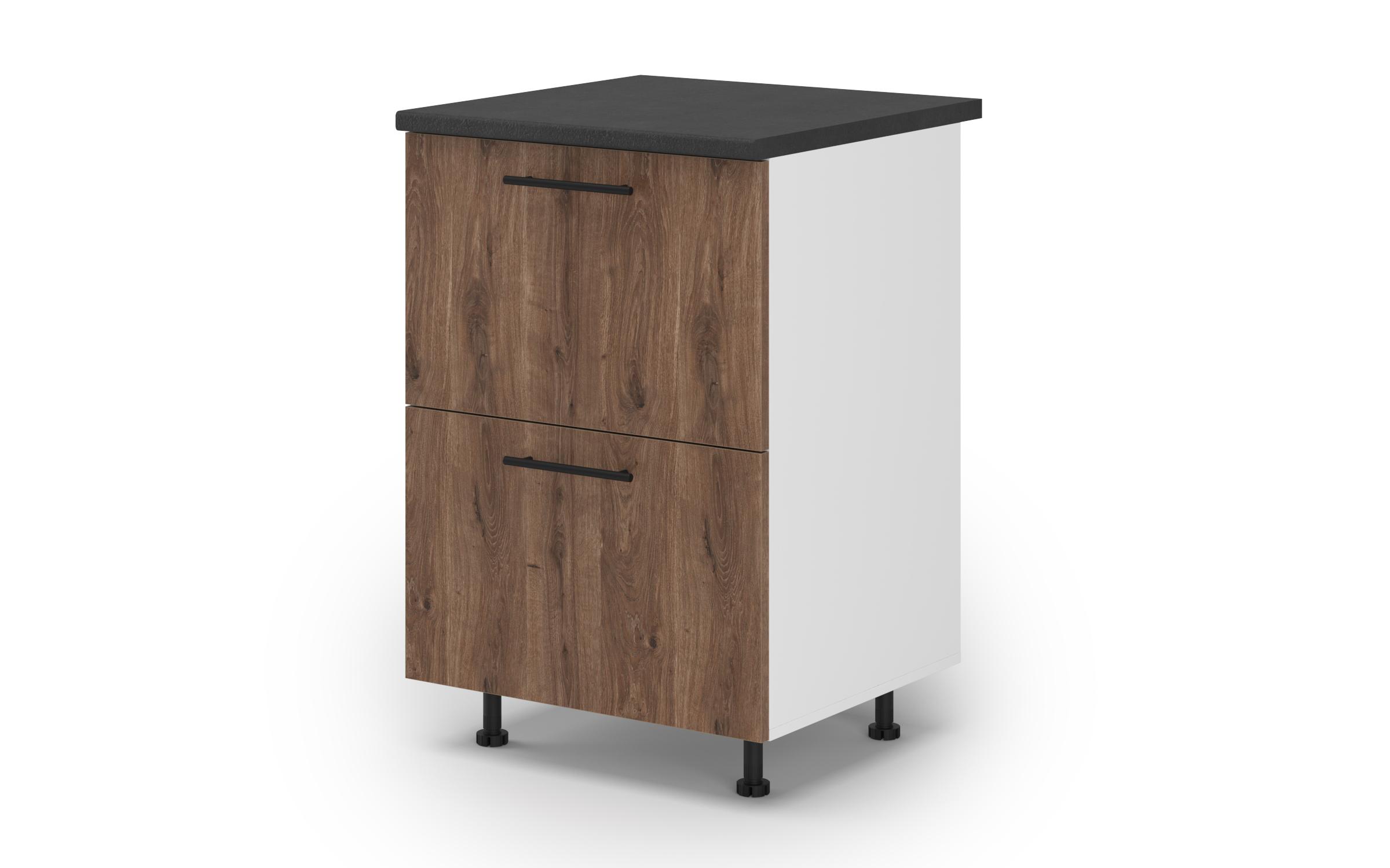 Kitchen cabinet Dakota 16, dark Scandinavian oak  1