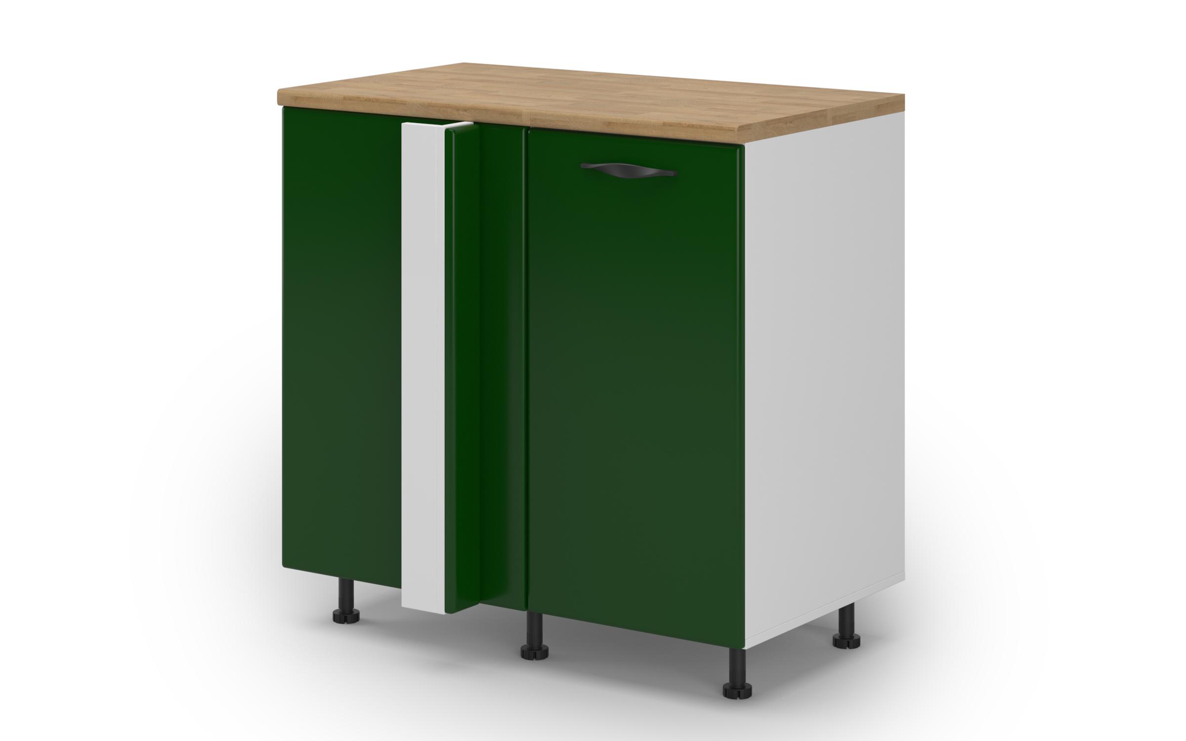 Kitchen corner cabinet Simon 18 left, green  1