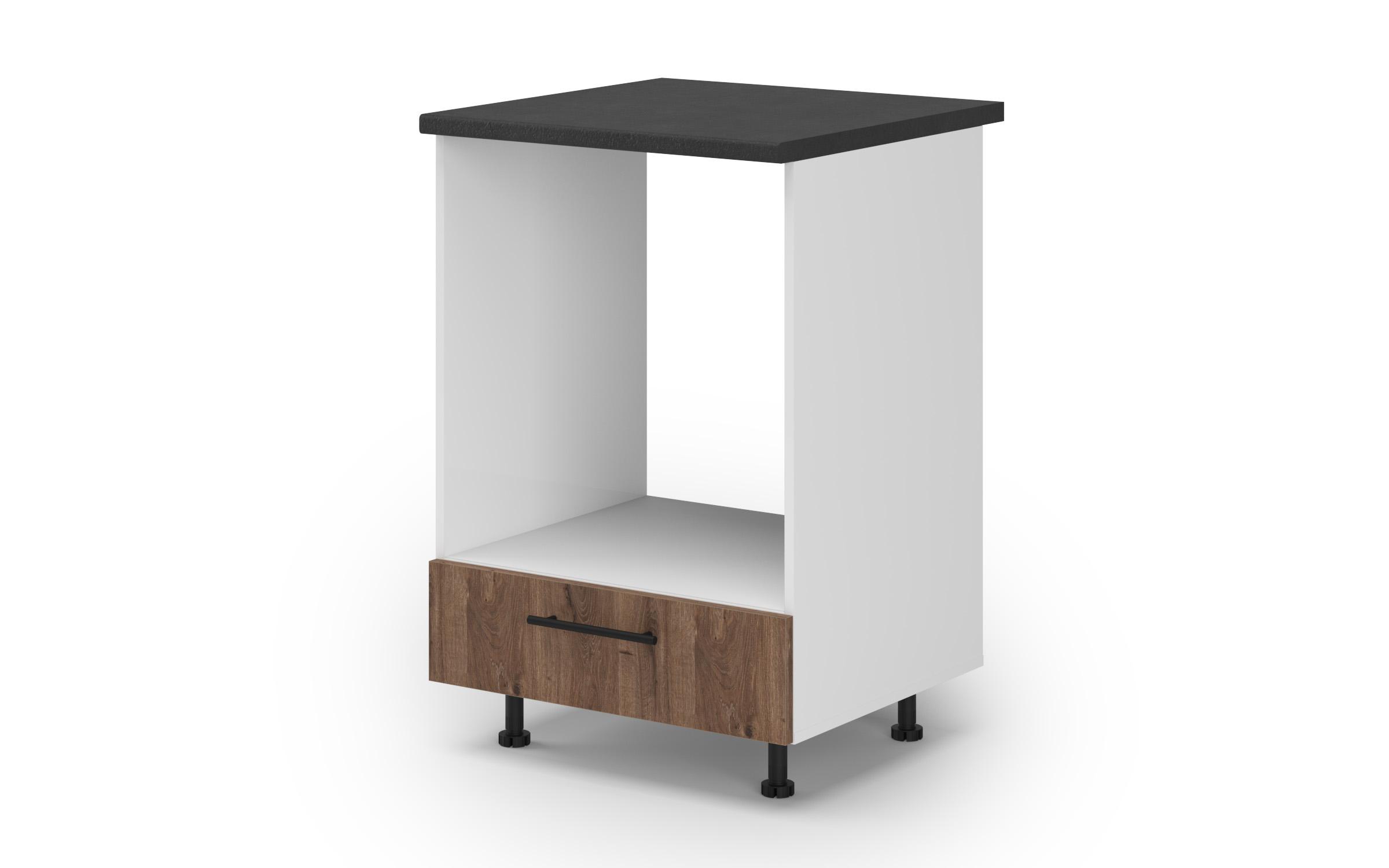 Oven cabinet Dakota 01, dark Scandinavian oak  1