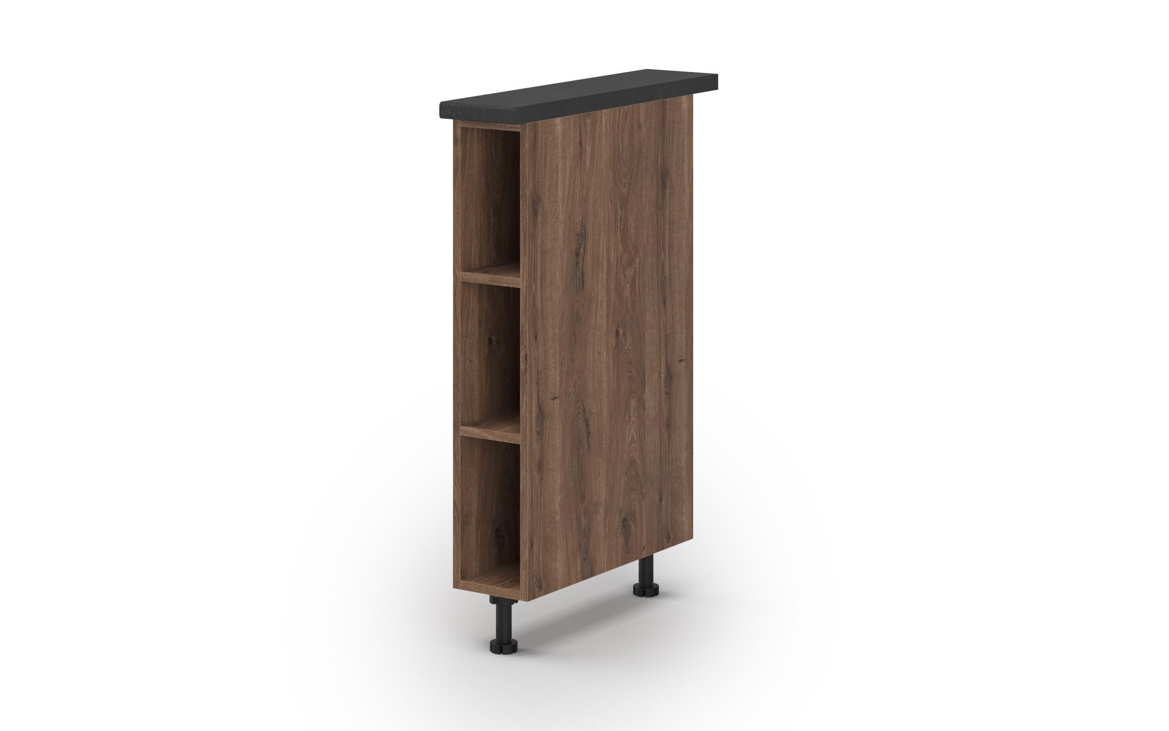 Kitchen cabinet Dakota 36, dark Scandinavian oak  1