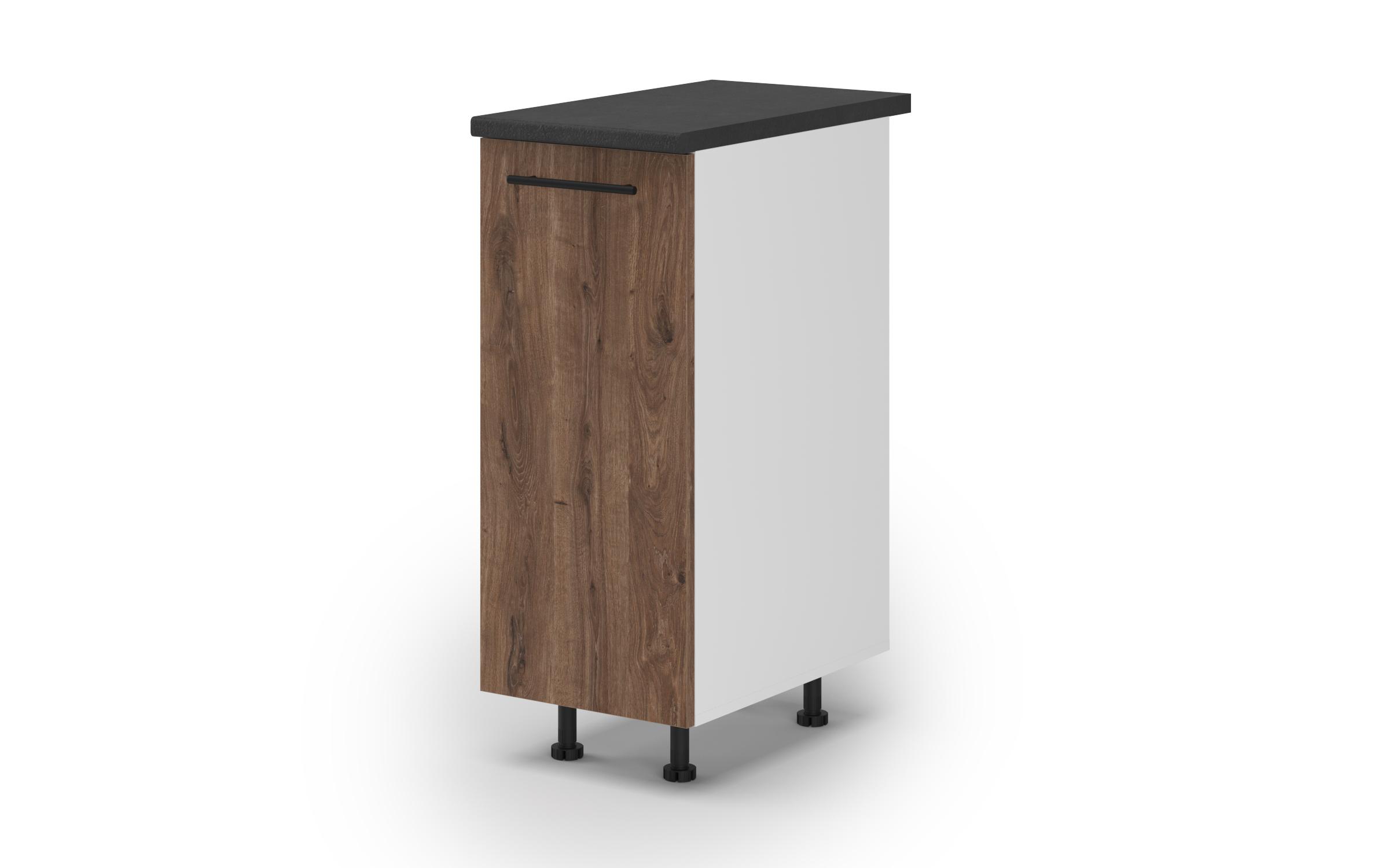 Kitchen cabinet Dakota 03, dark Scandinavian oak  1