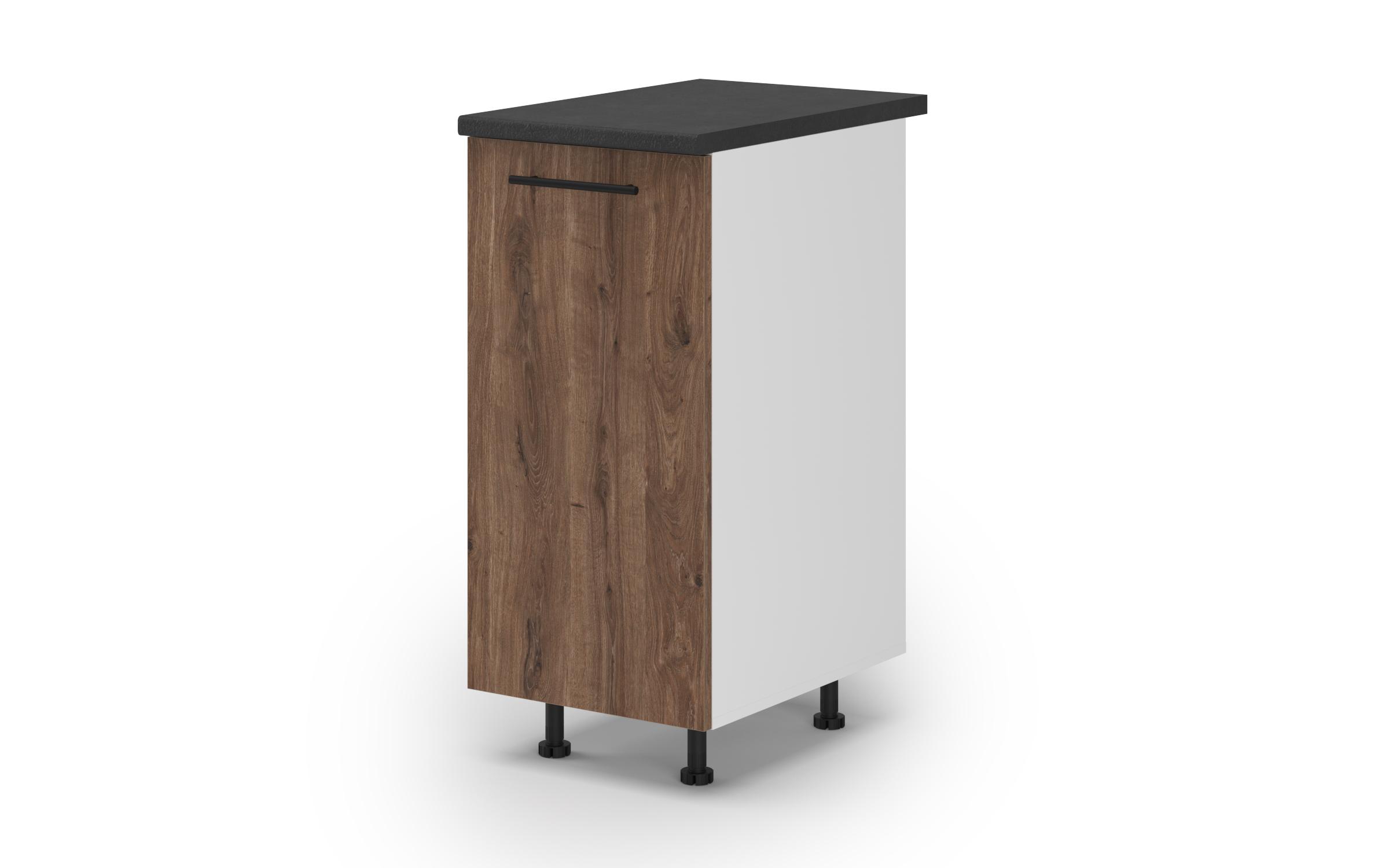 Kitchen cabinet Dakota 04, dark Scandinavian oak  1