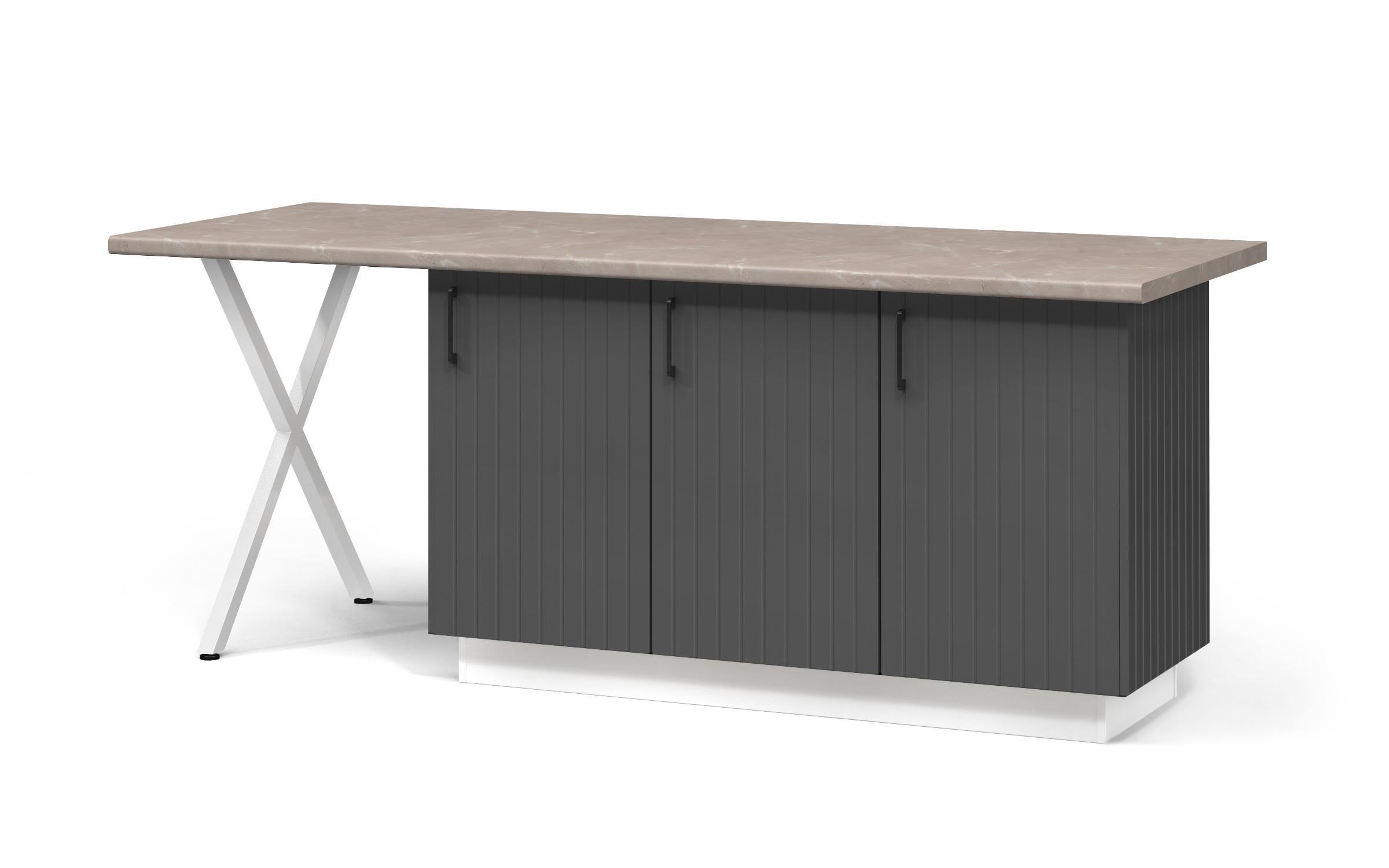 38mm/2200mm Thermo countertop for island 58, decor F021  1