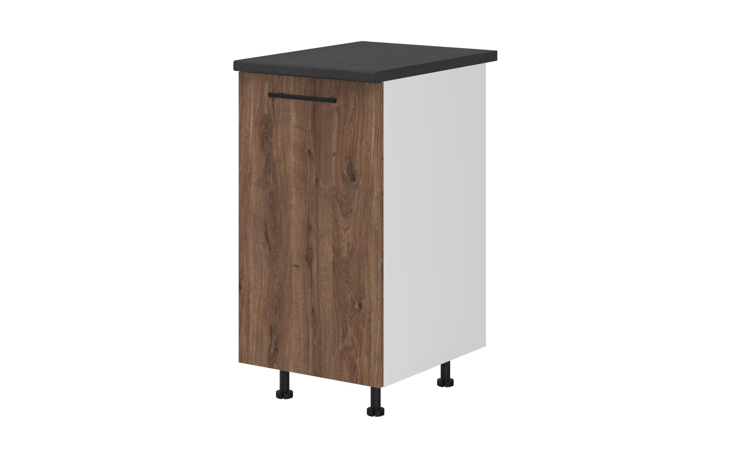 Kitchen cabinet Dakota 05, dark Scandinavian oak  1