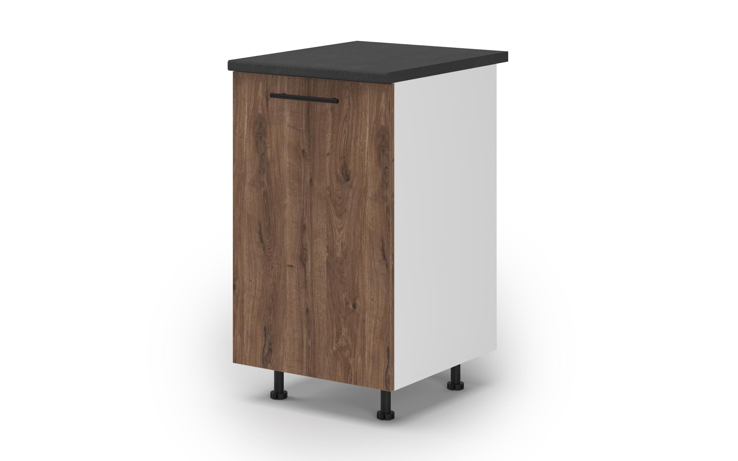 Kitchen cabinet Dakota 06, dark Scandinavian oak  1