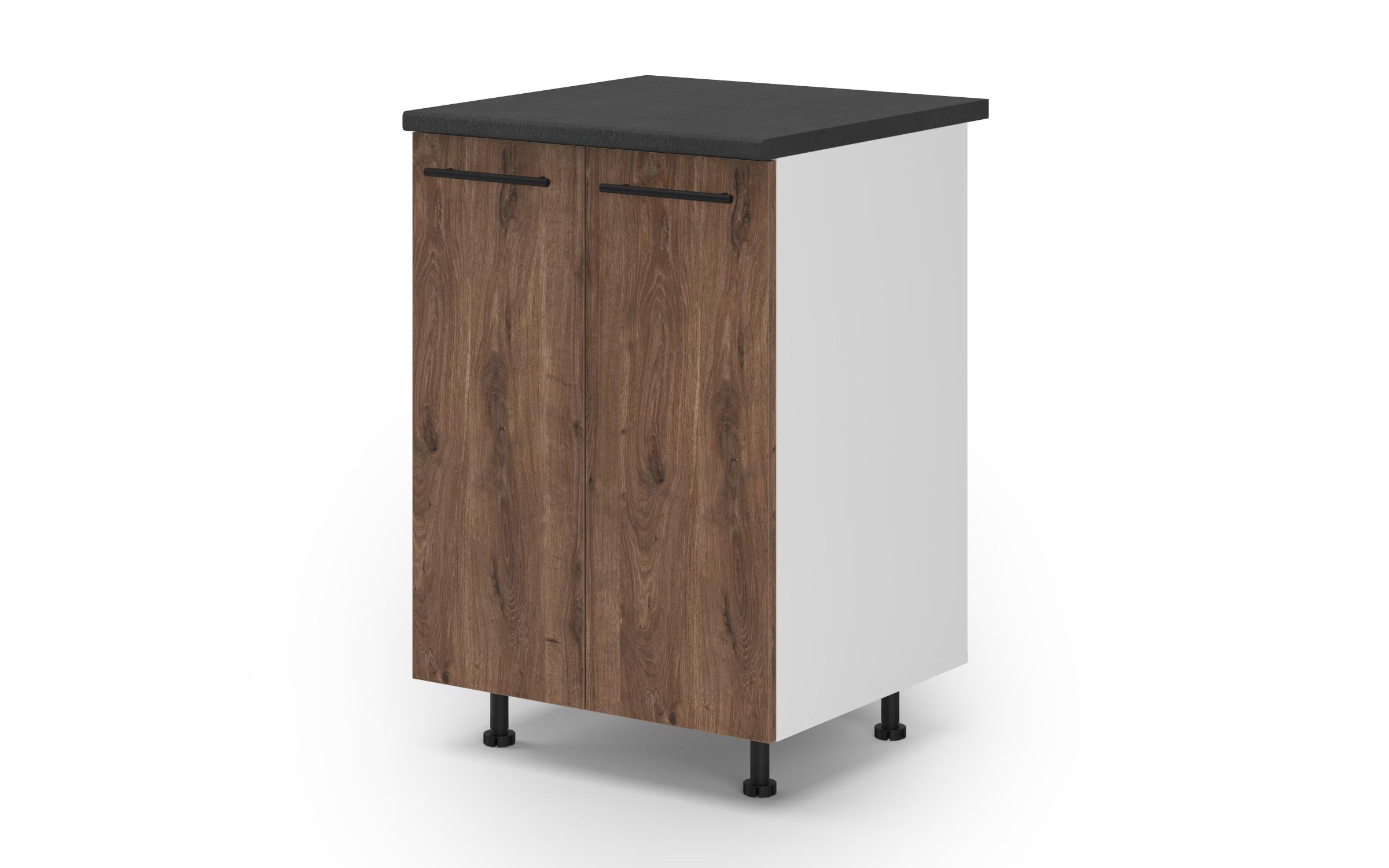 Kitchen cabinet Dakota 07, dark Scandinavian oak  1