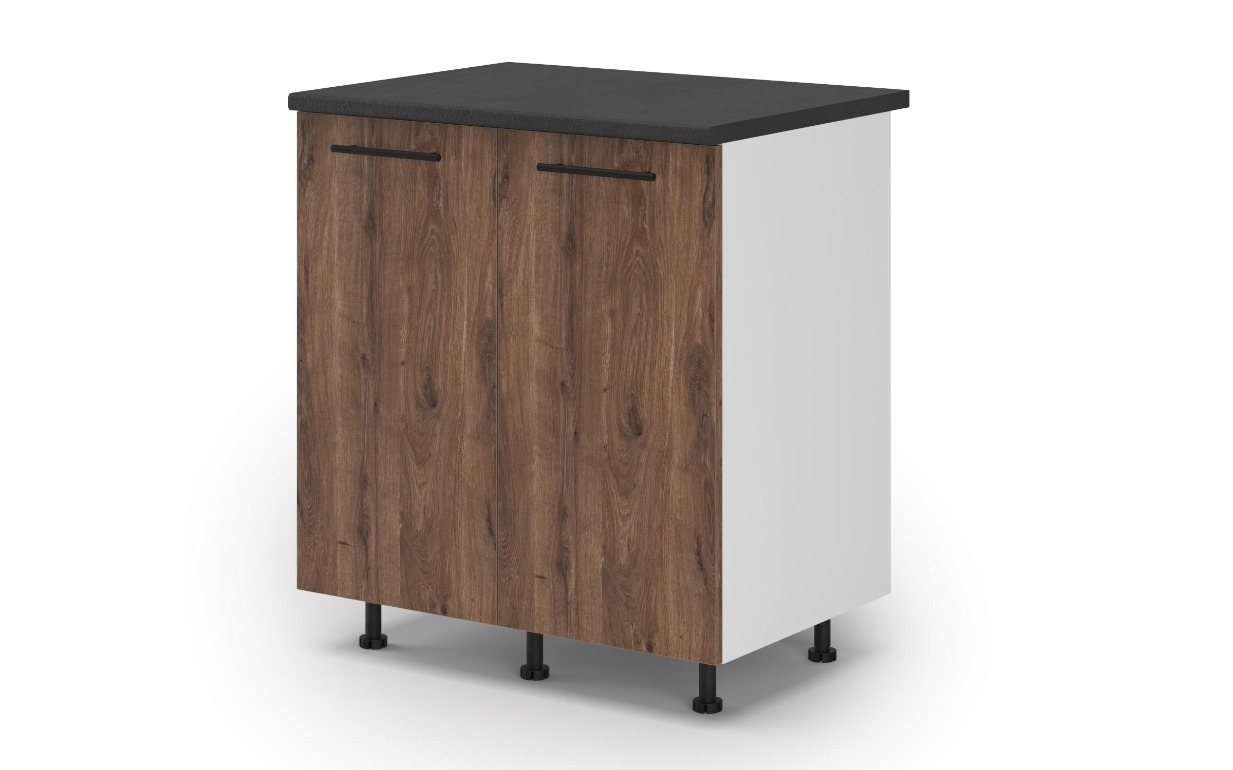 Kitchen cabinet Dakota 08, dark Scandinavian oak  1