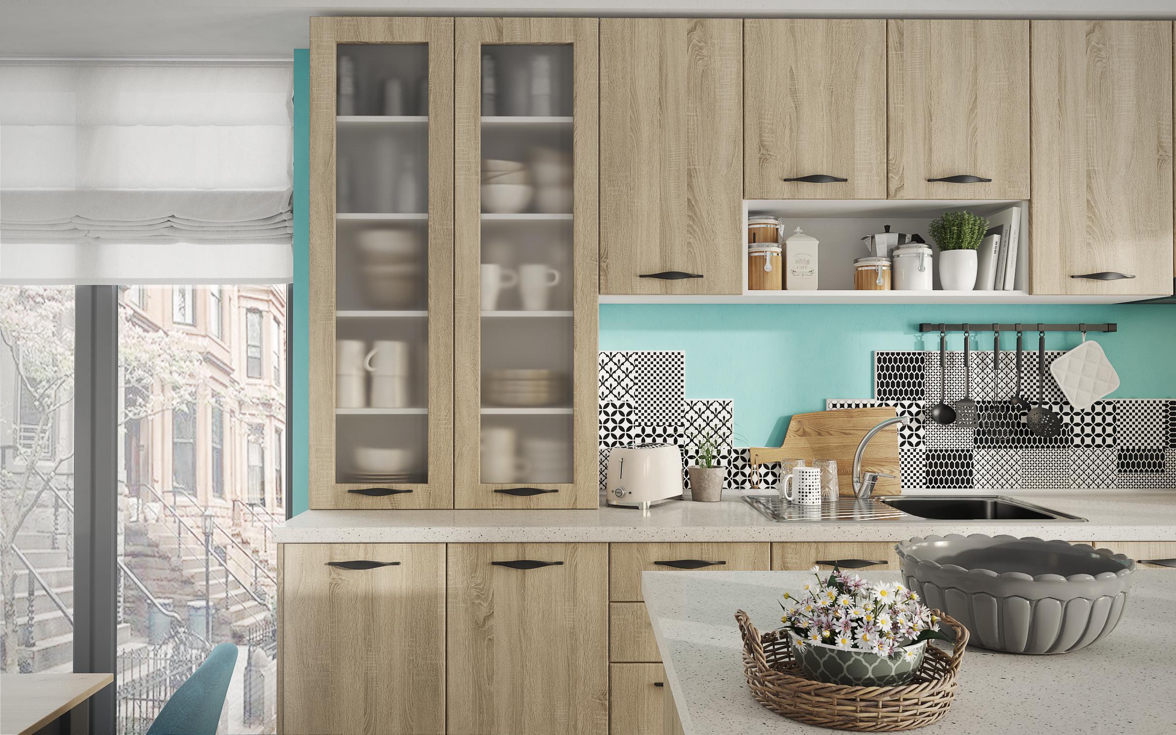 Kitchen cabinet Simon 27, Sonoma oak  6