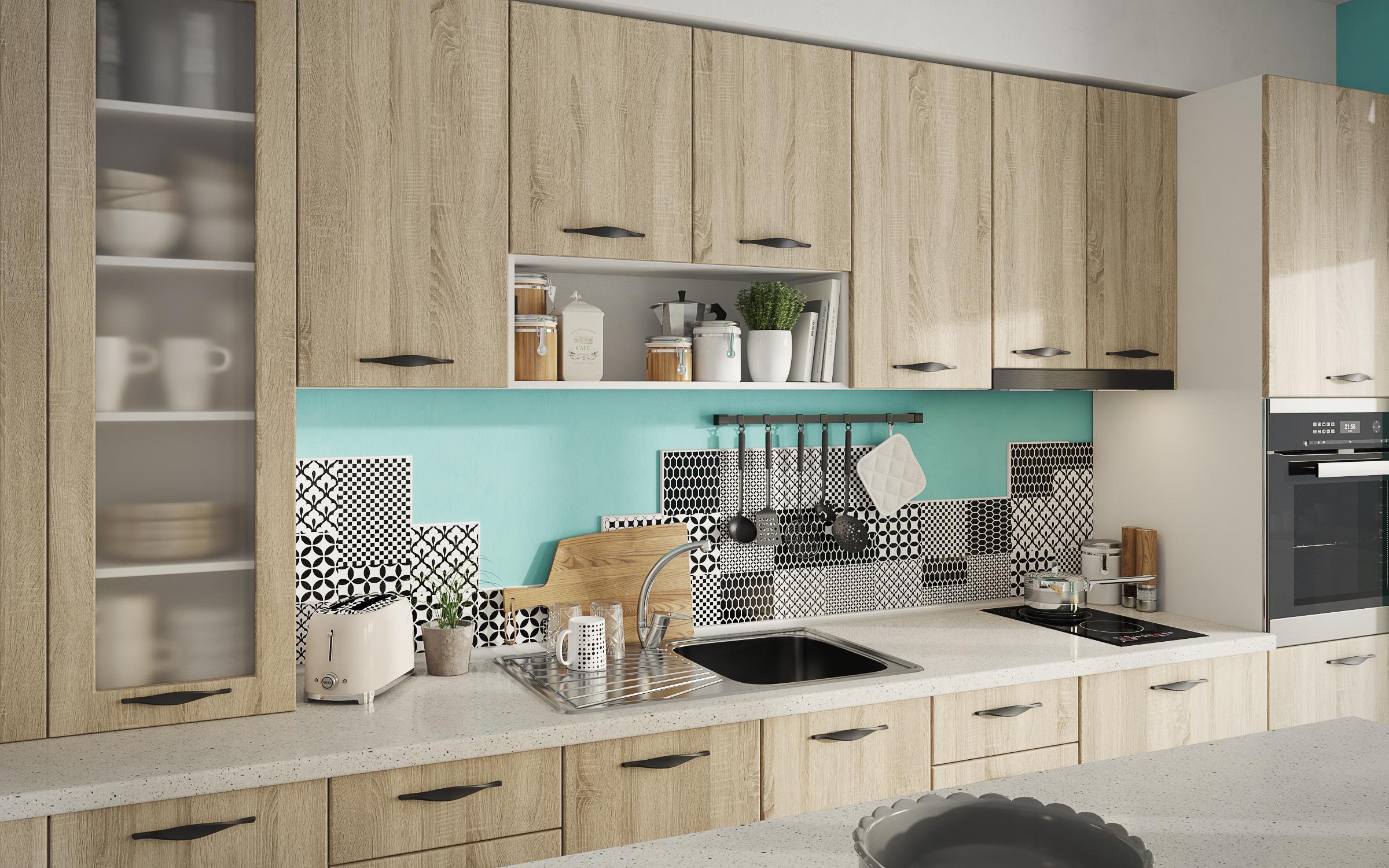 Kitchen cabinet Simon 27, Sonoma oak  7