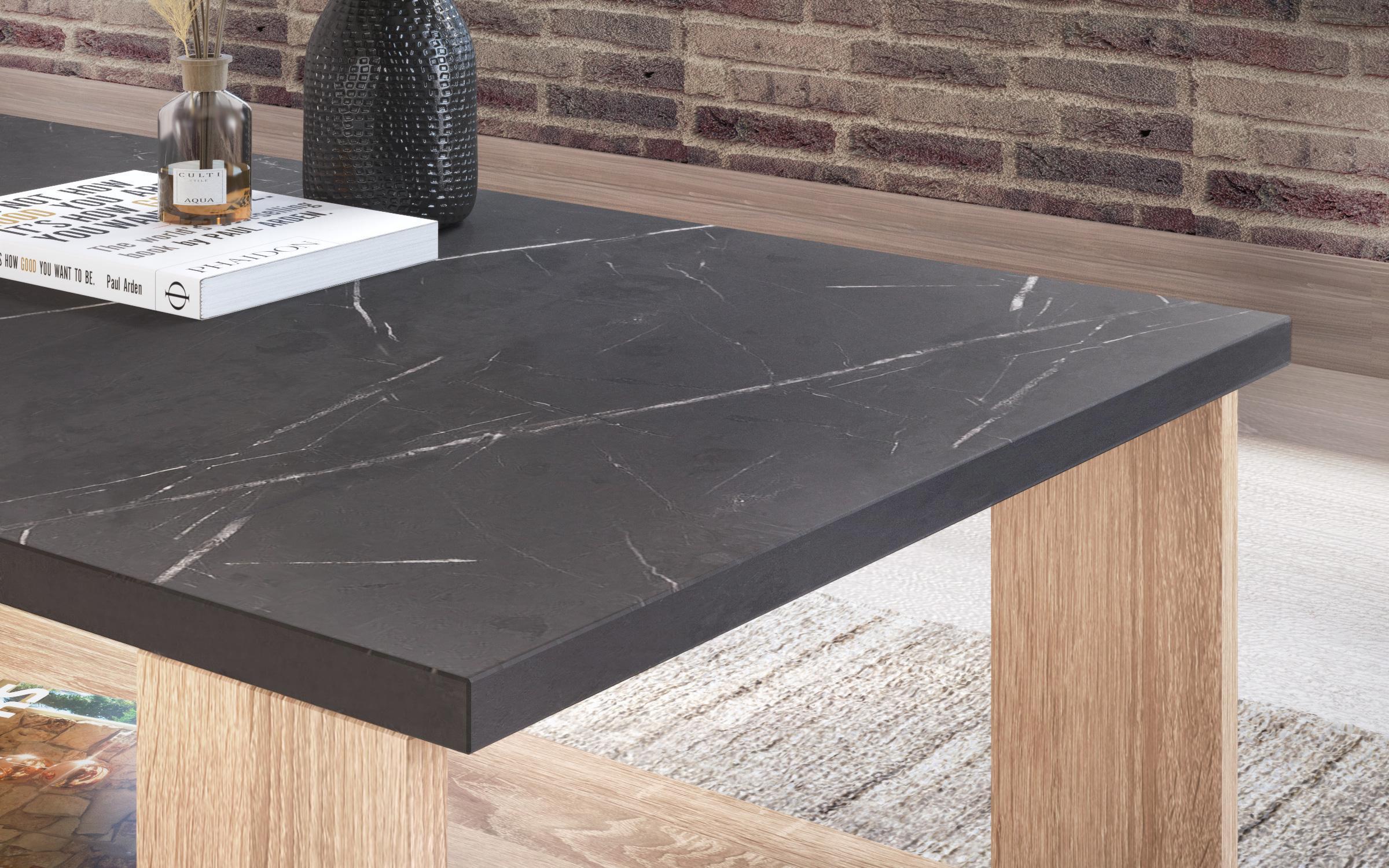 Coffee table Nesta, Sonoma oak + decor Tunisia marble  5