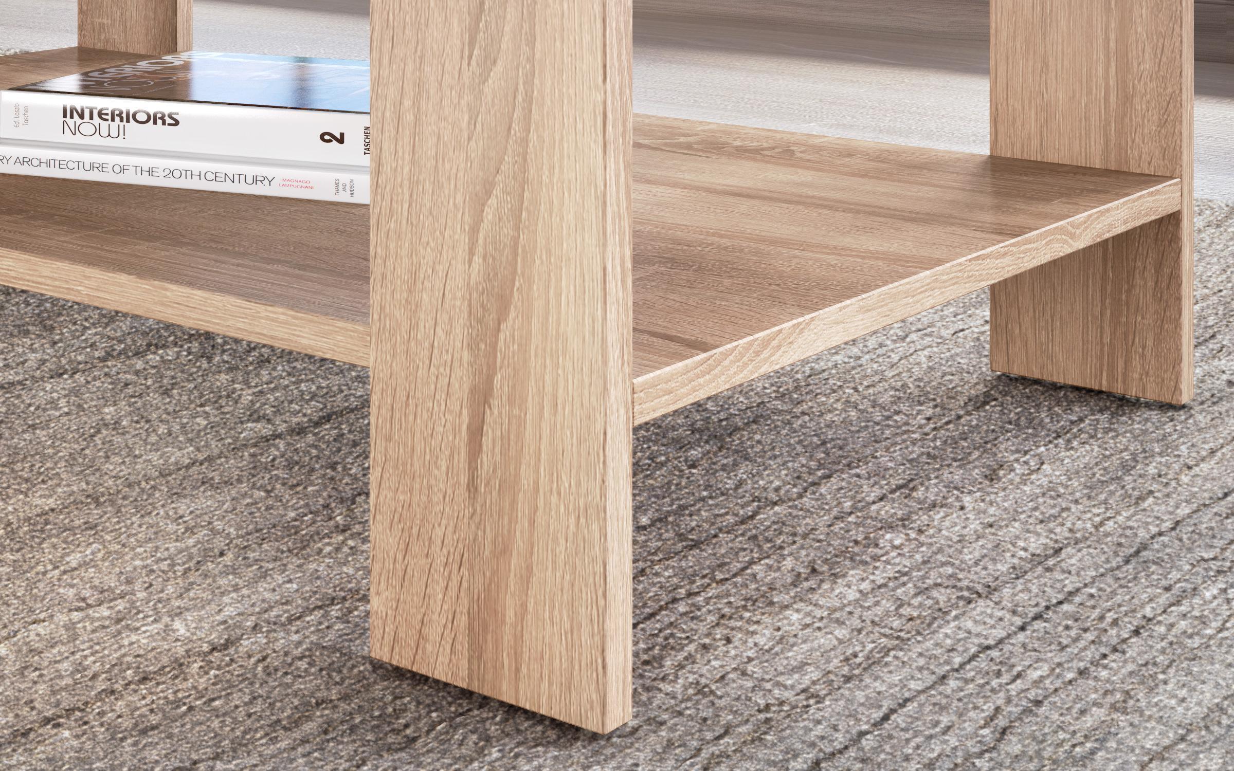 Coffee table Nesta, Sonoma oak + decor Tunisia marble  6