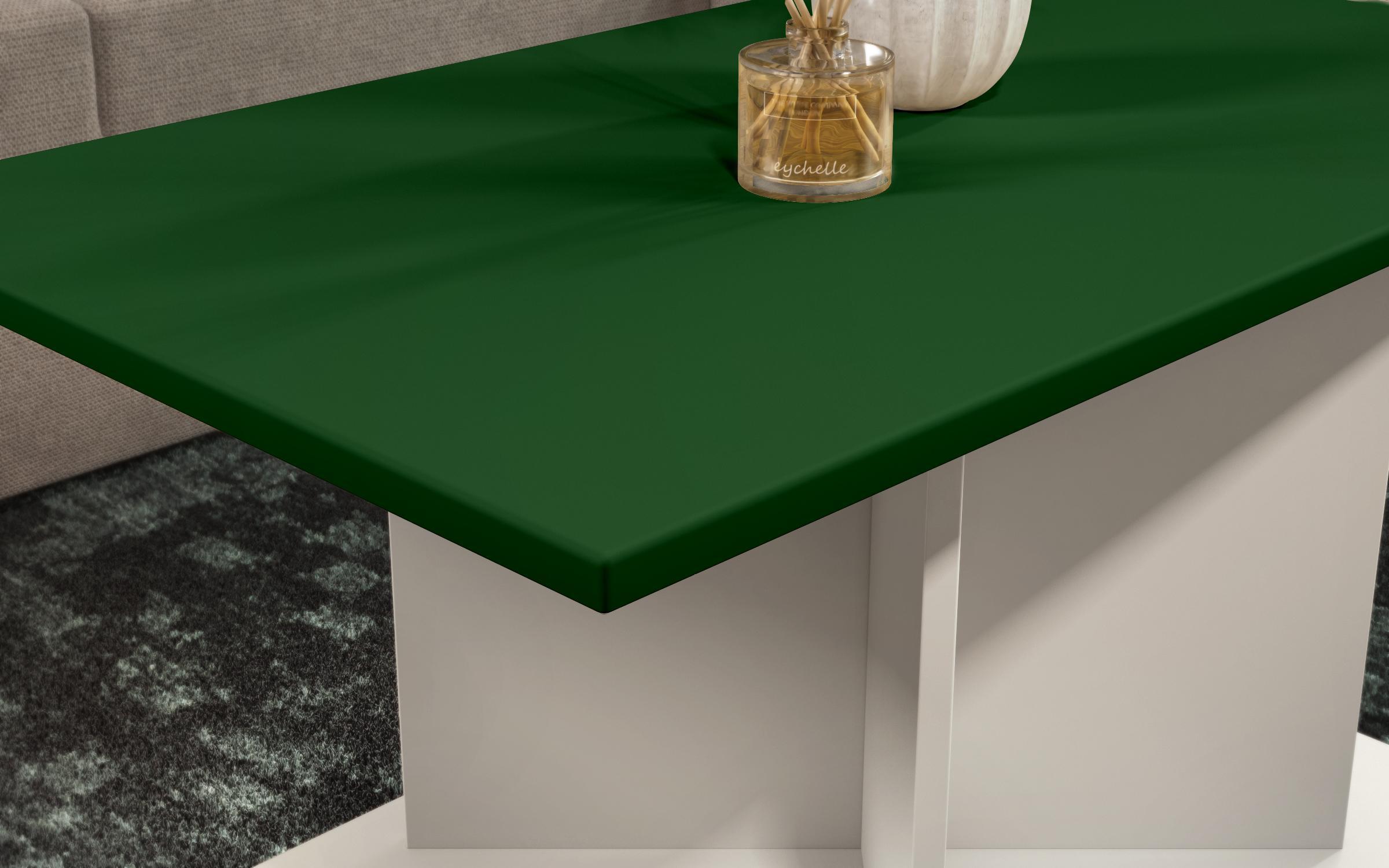 Coffee table + MDF Aurea L, sand matt + green  3