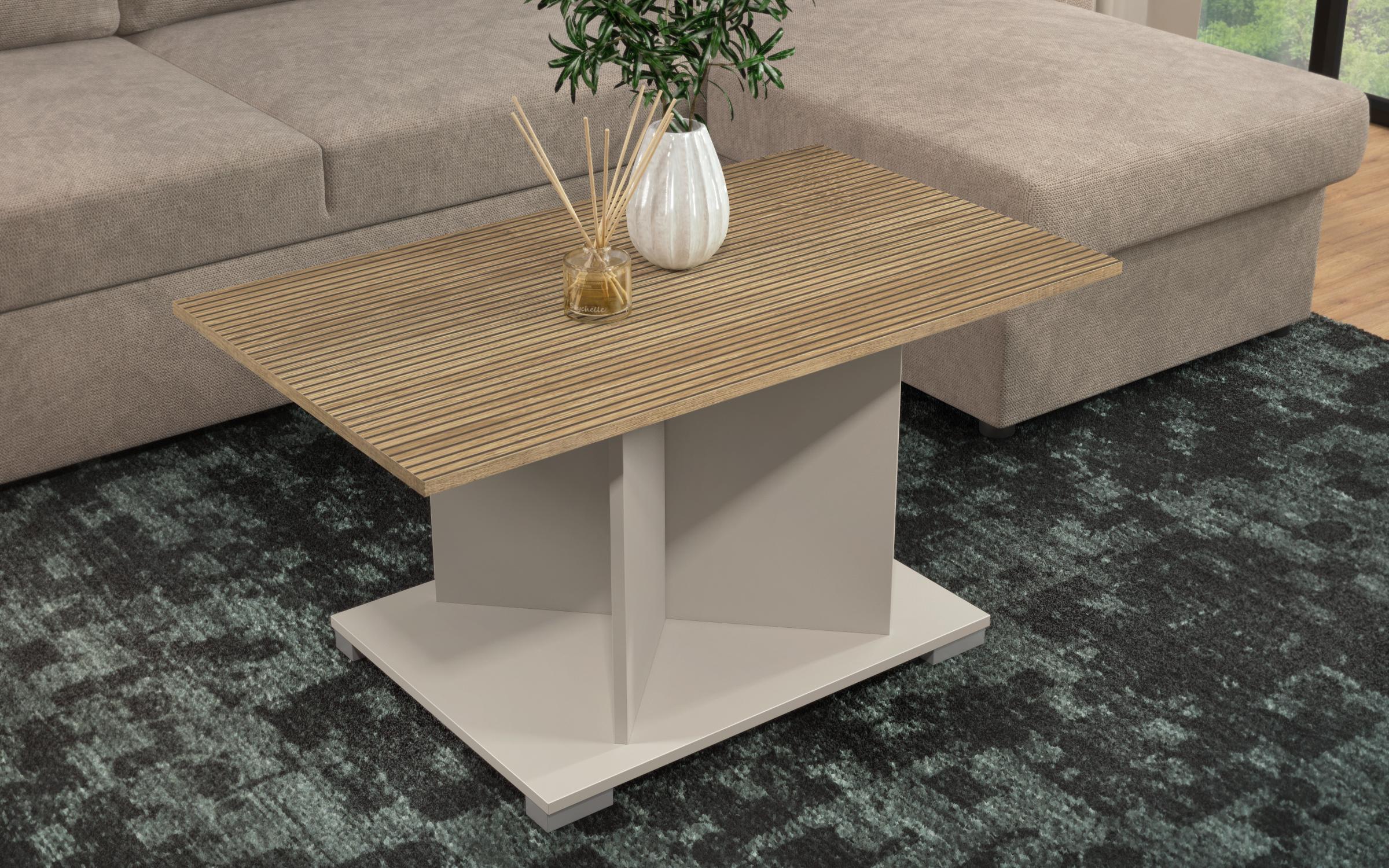 Coffee table Aurea L, sand matt + Cadiz  2