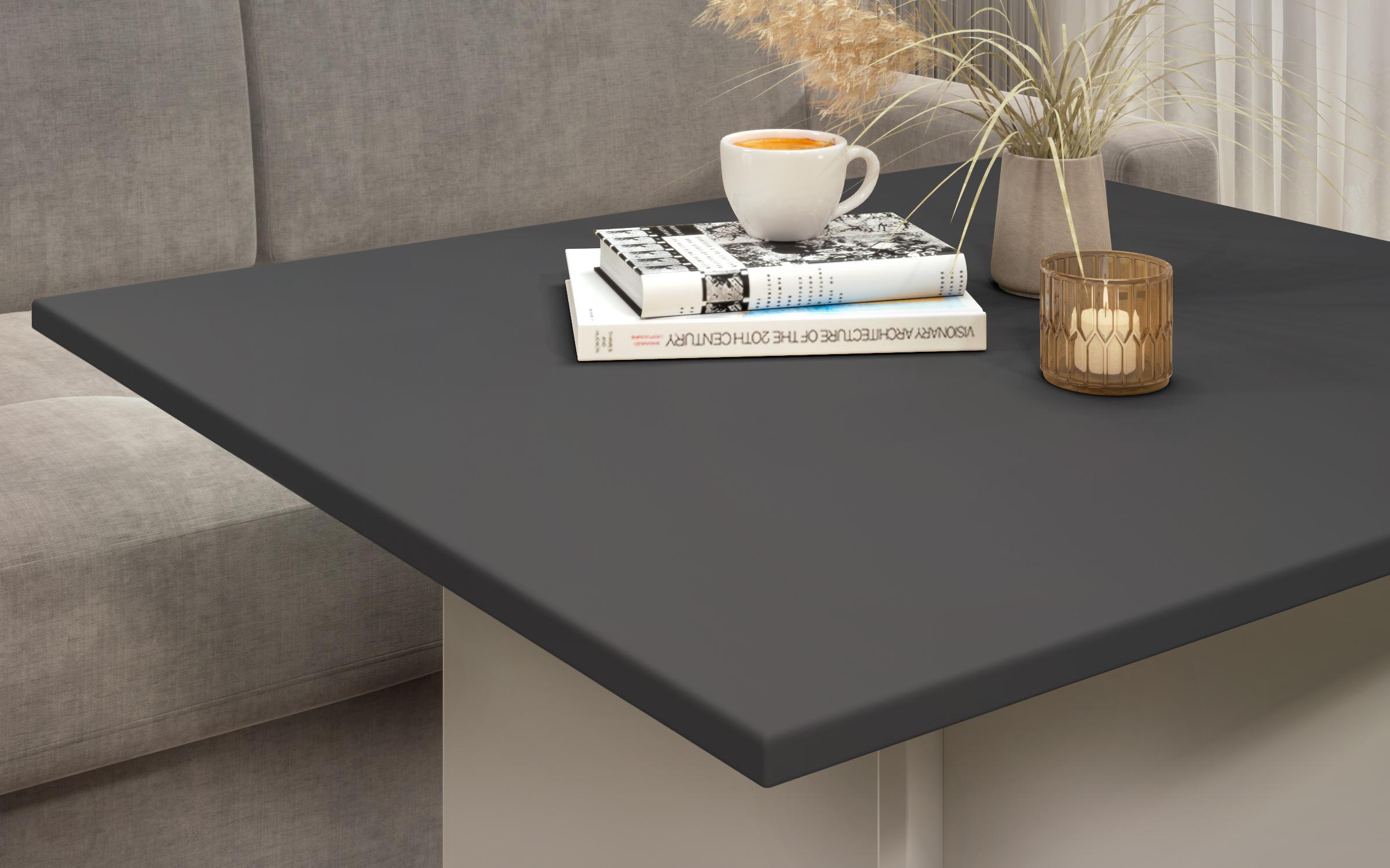 Dining table Aurea XL + MDF, sand matt + anthracite  3
