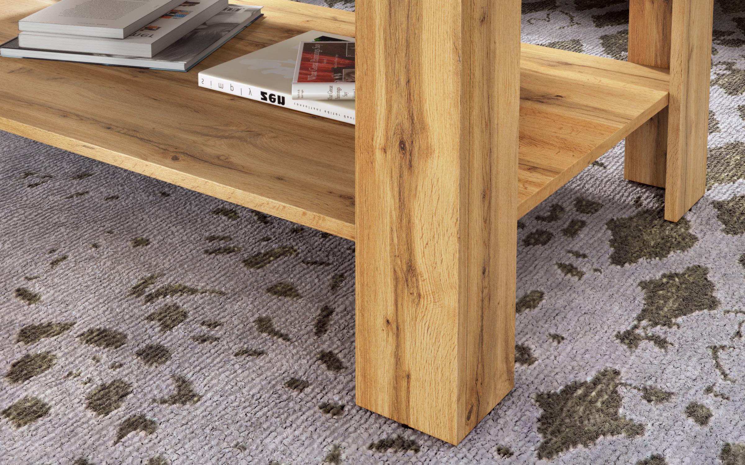 Coffee table Ksena, Wotan oak + black gloss  7