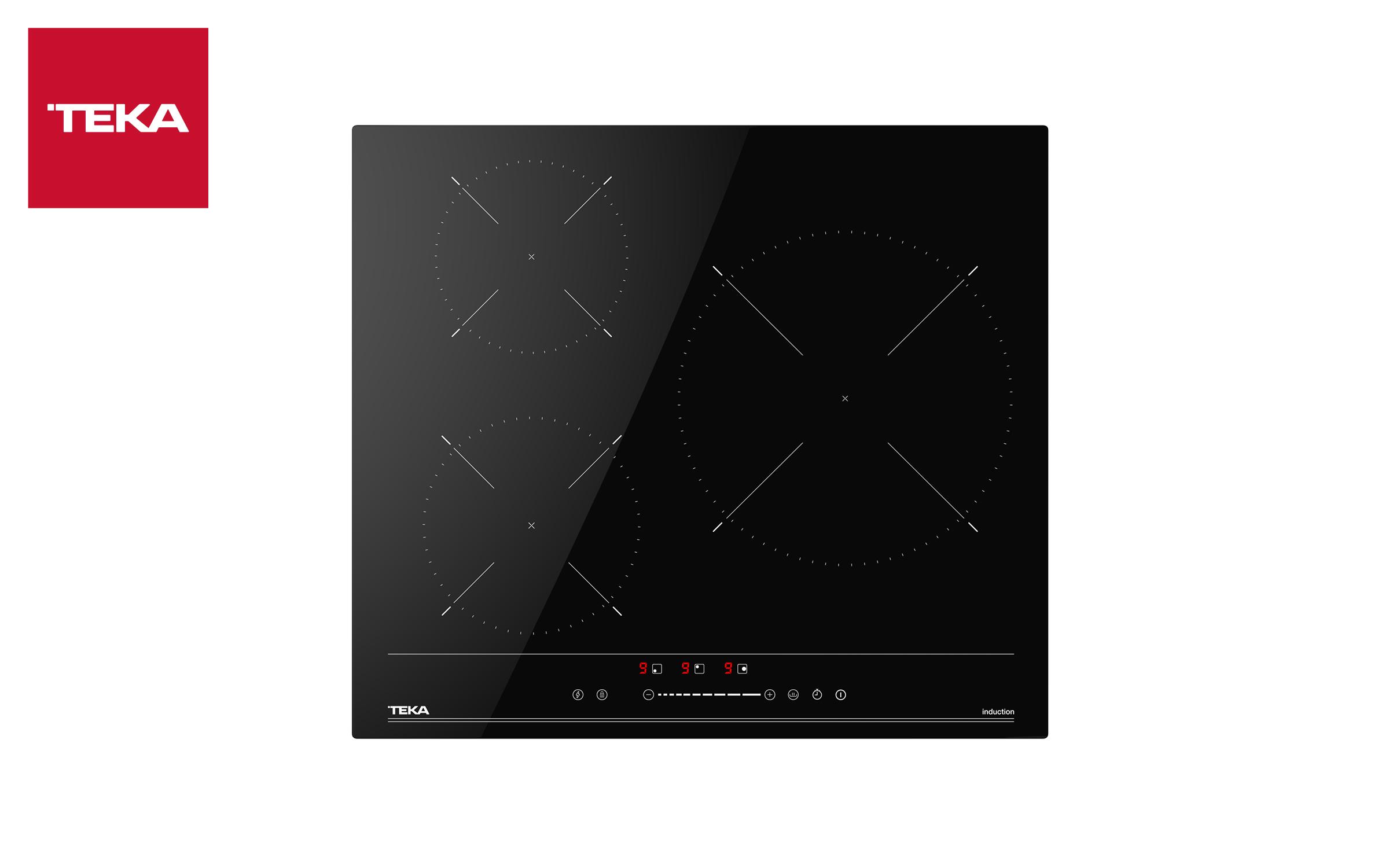 Induction hob TEKA IBC 63100 BF, 3 zones, black  2