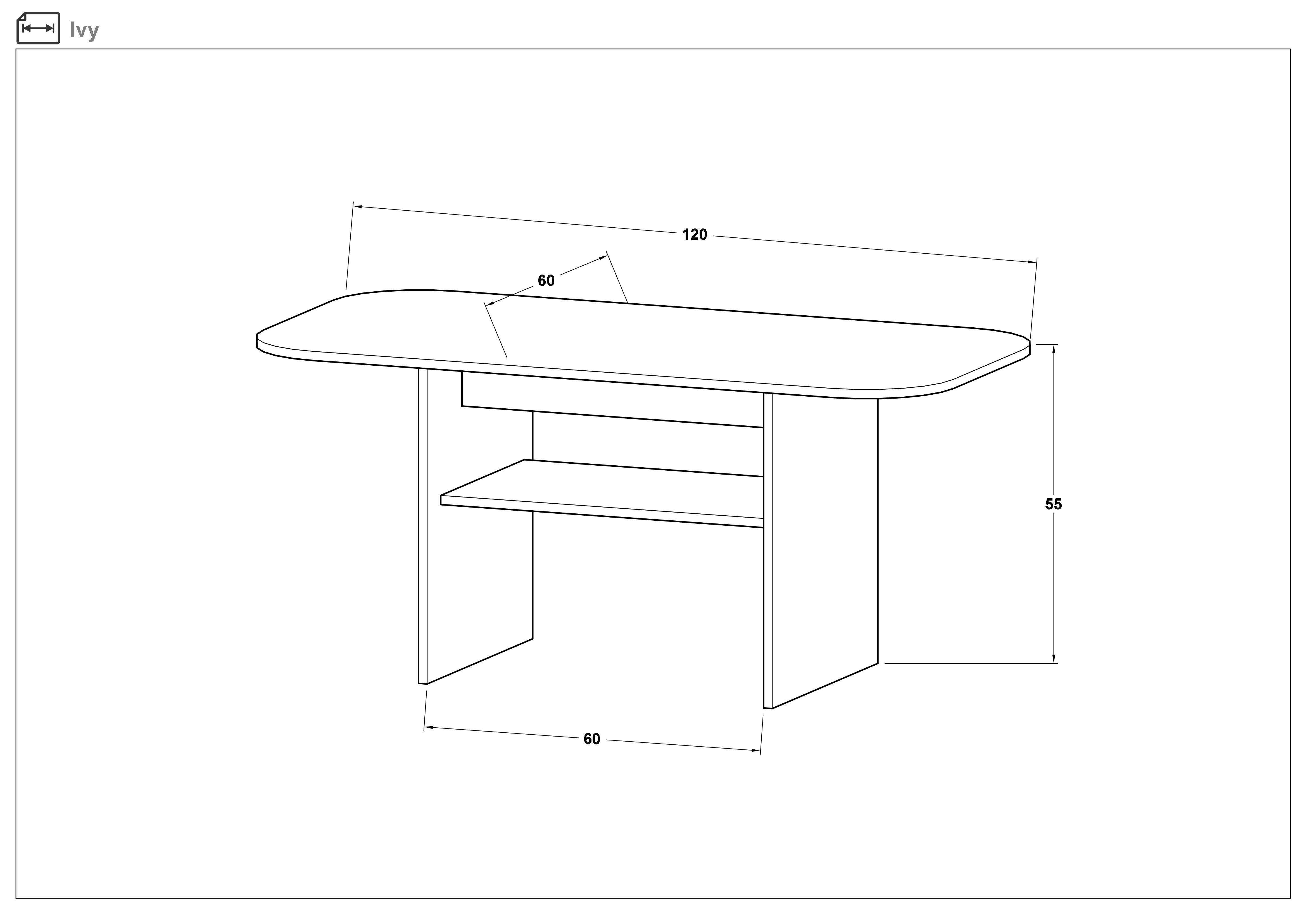 Coffee table Ivy, dark Scandinavian oak + Tunisia marble  2