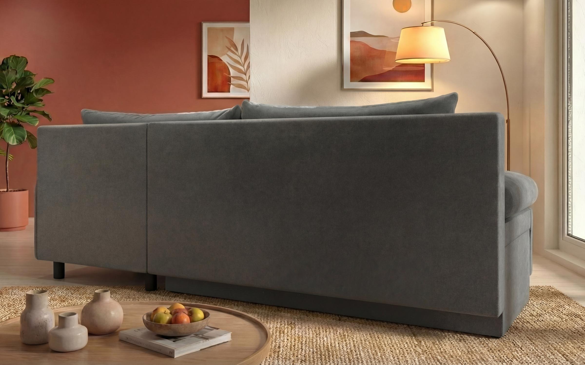 Extendable corner sofa Carolin, grey  6