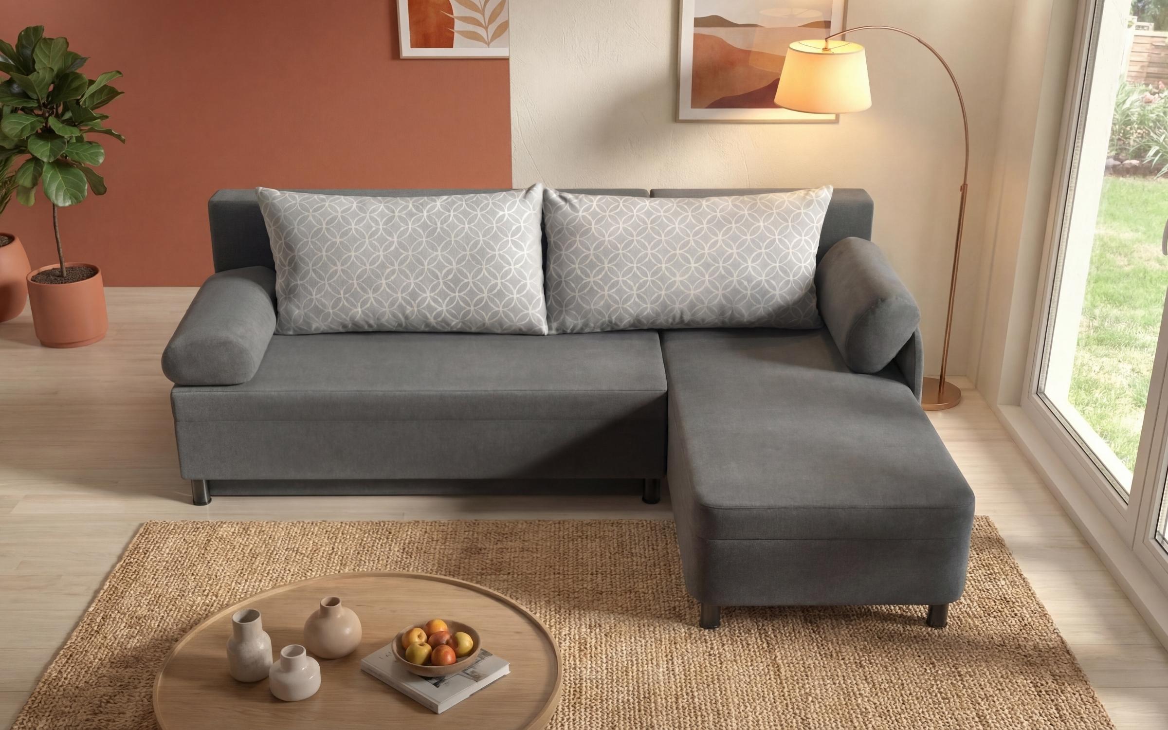 Extendable corner sofa Carolin, grey  5
