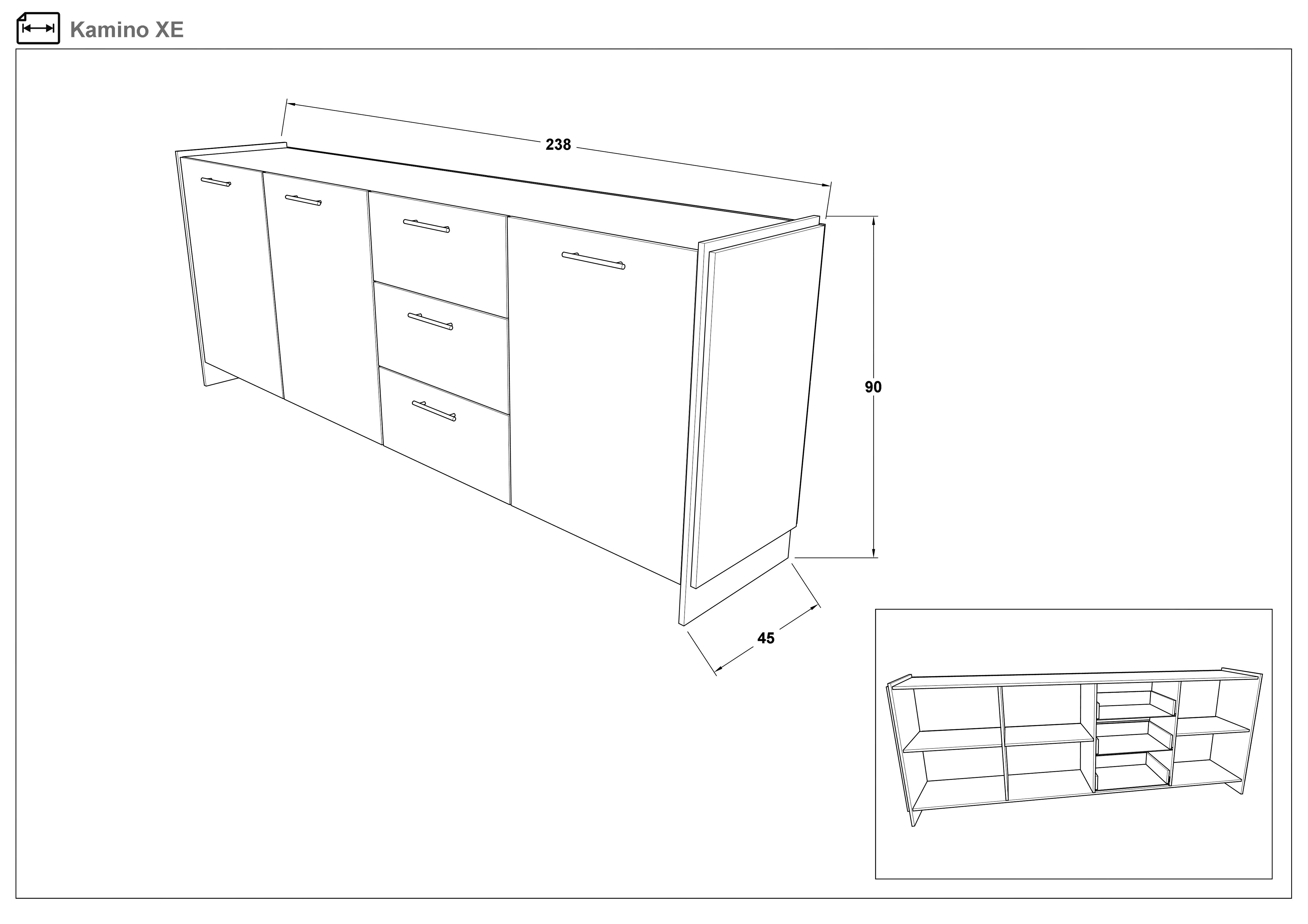 Dresser Camino XE, Wotan oak + black  2