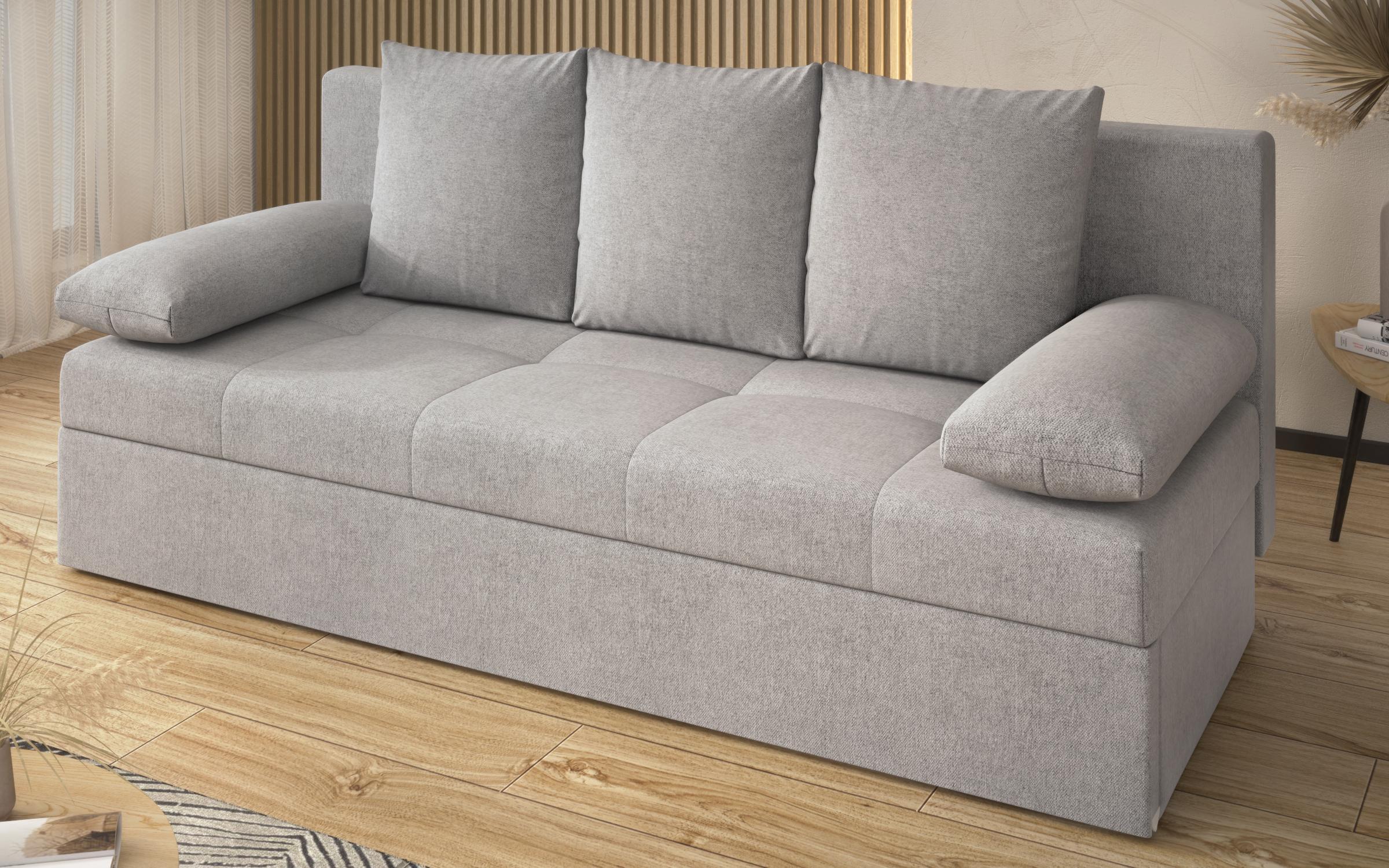 Extendable sofa Aleto, light grey  4