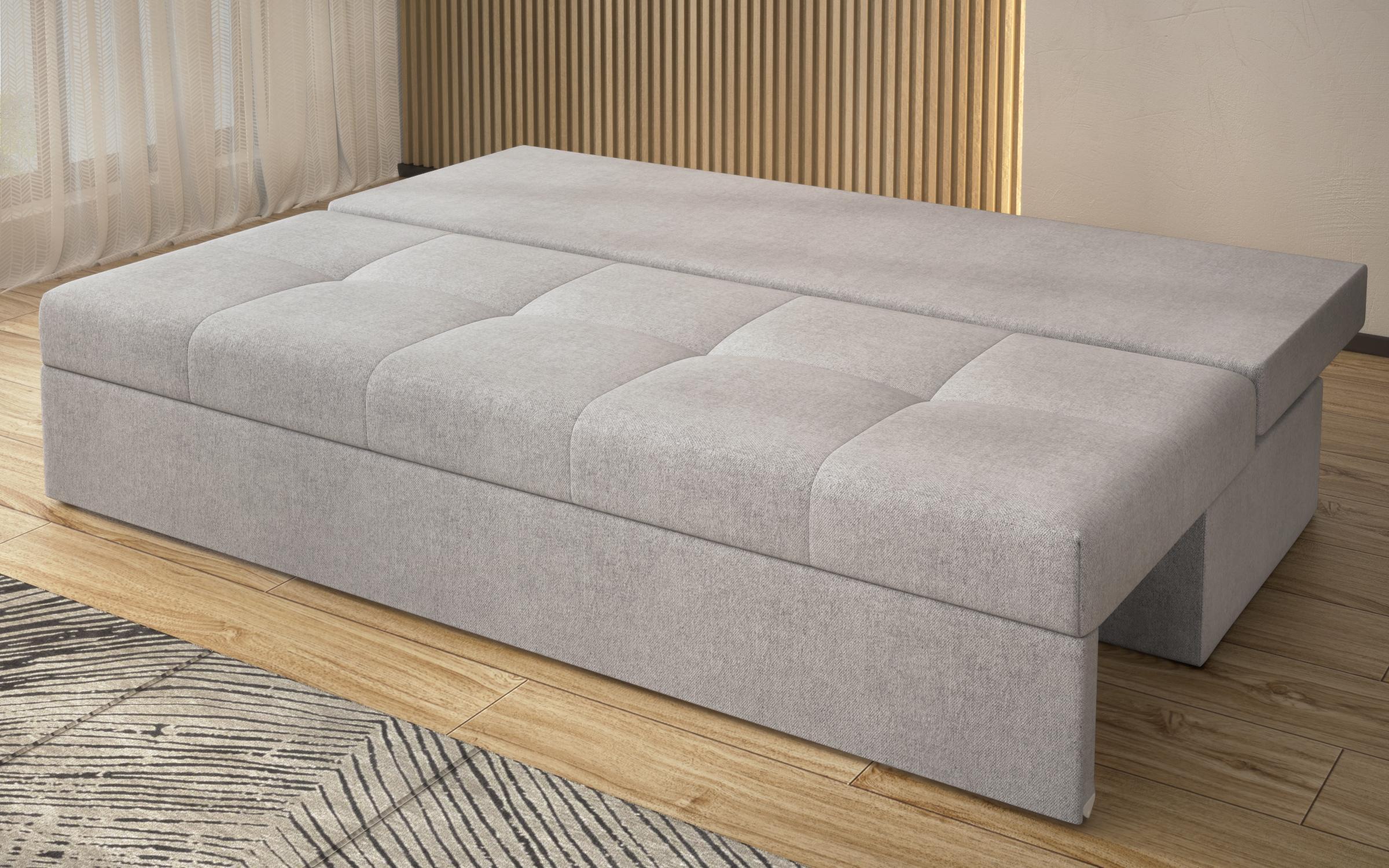 Extendable sofa Aleto, light grey  5