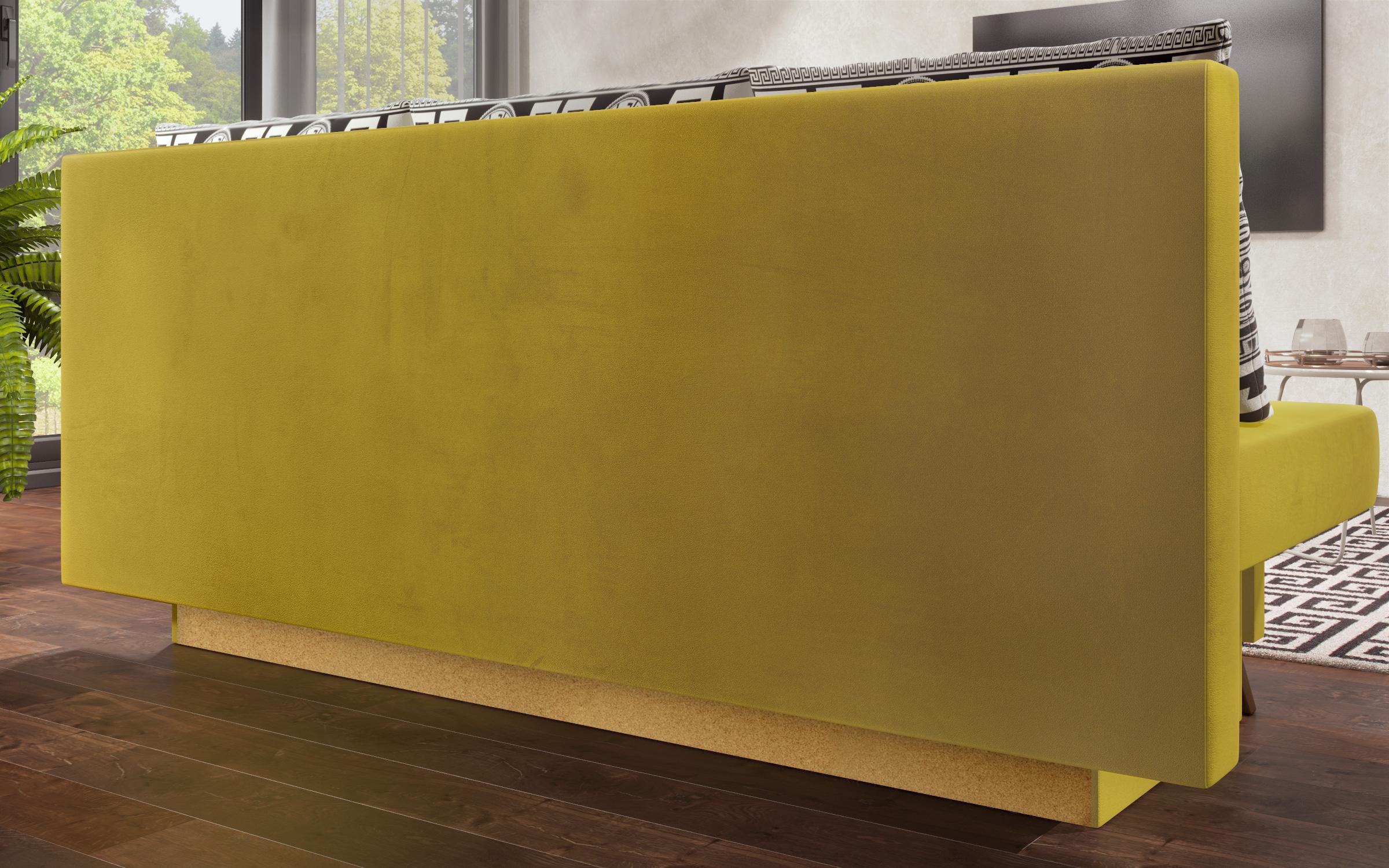 Extendable sofa Como, yellow + print  8