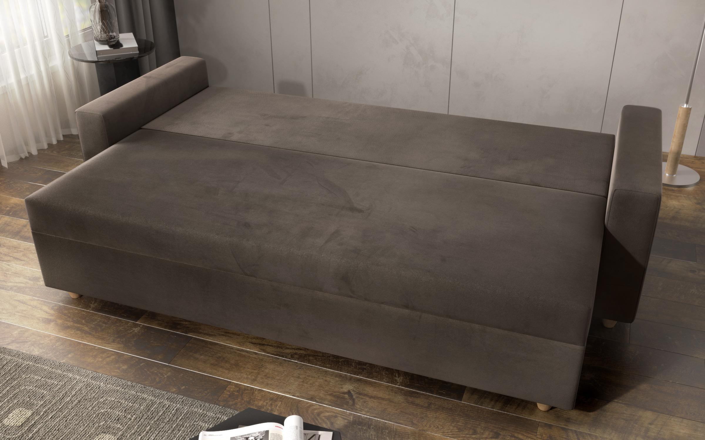 Extendable sofa Fabiola, brown  4