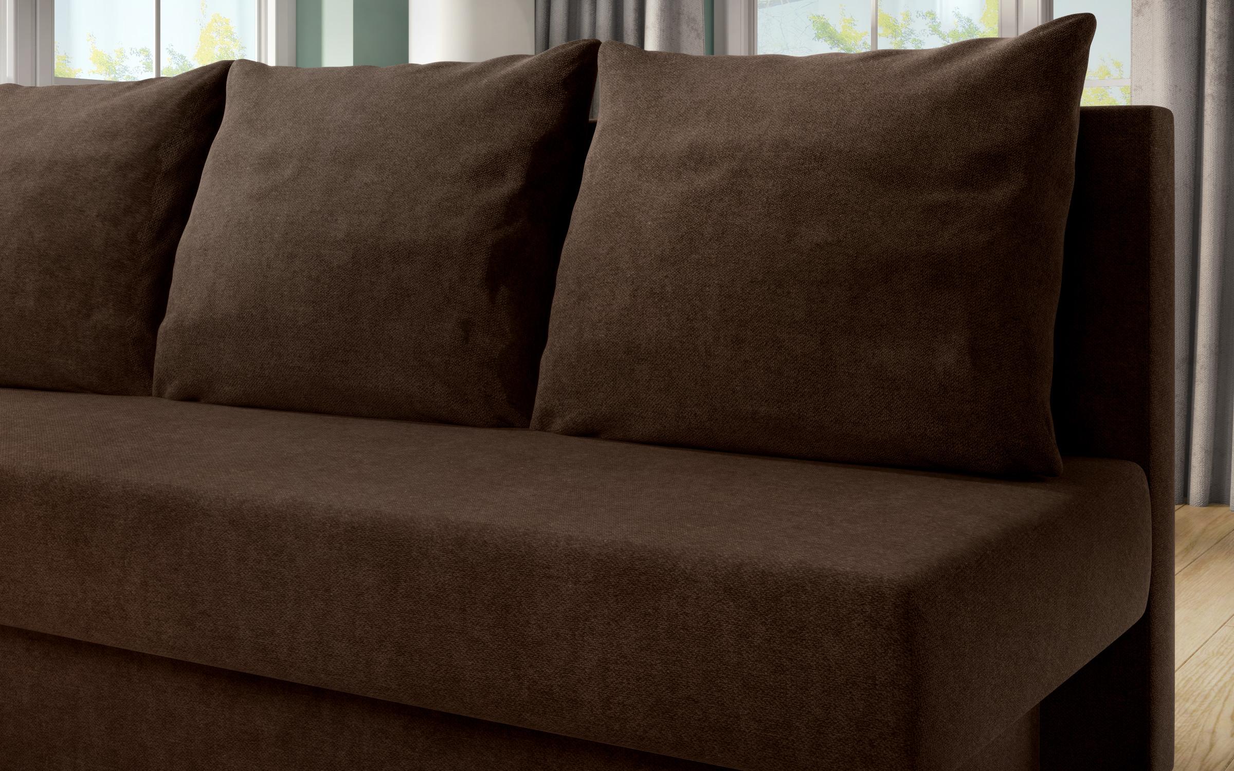 Extendable sofa Marty S, brown  6