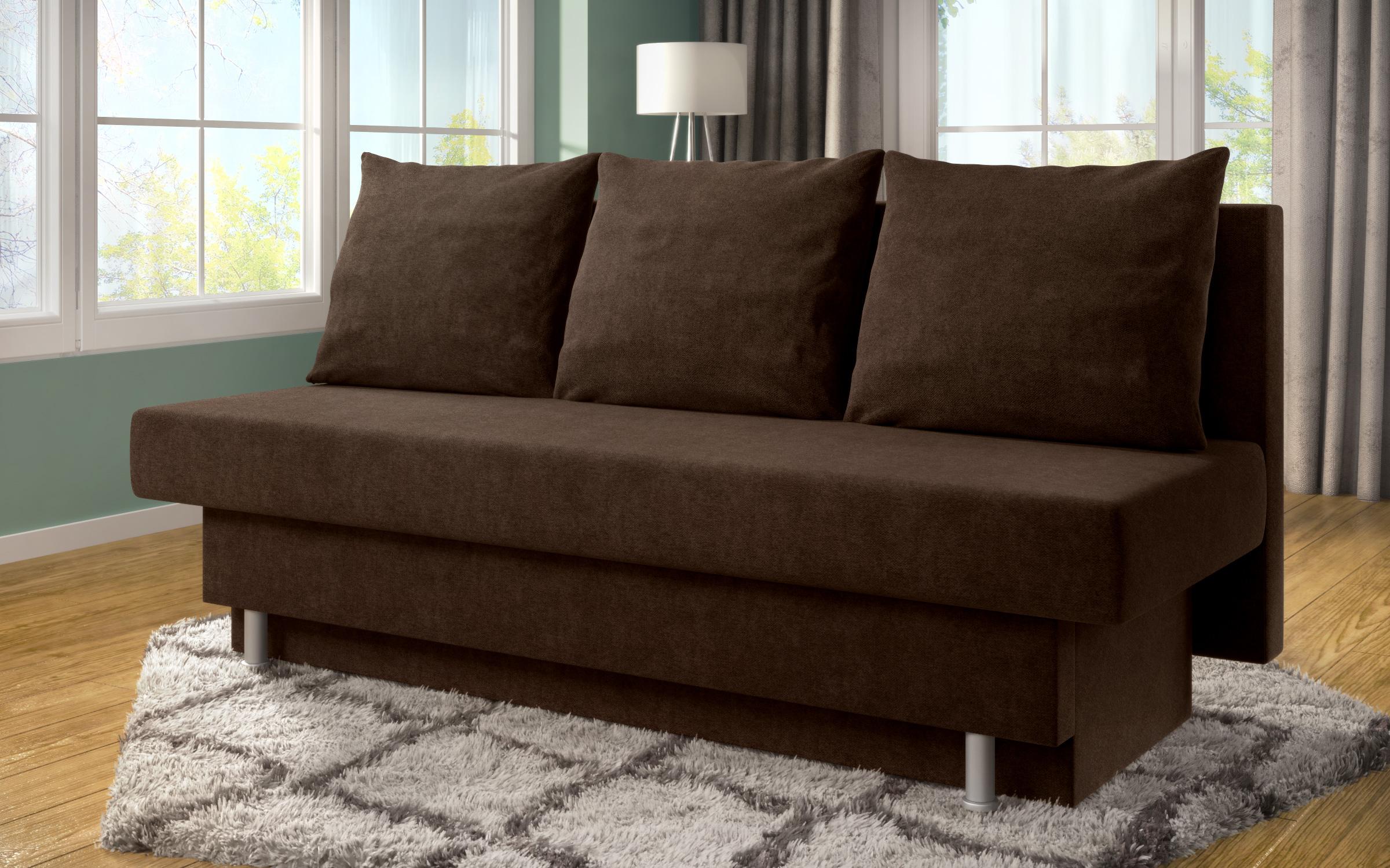 Extendable sofa Marty S, brown  3