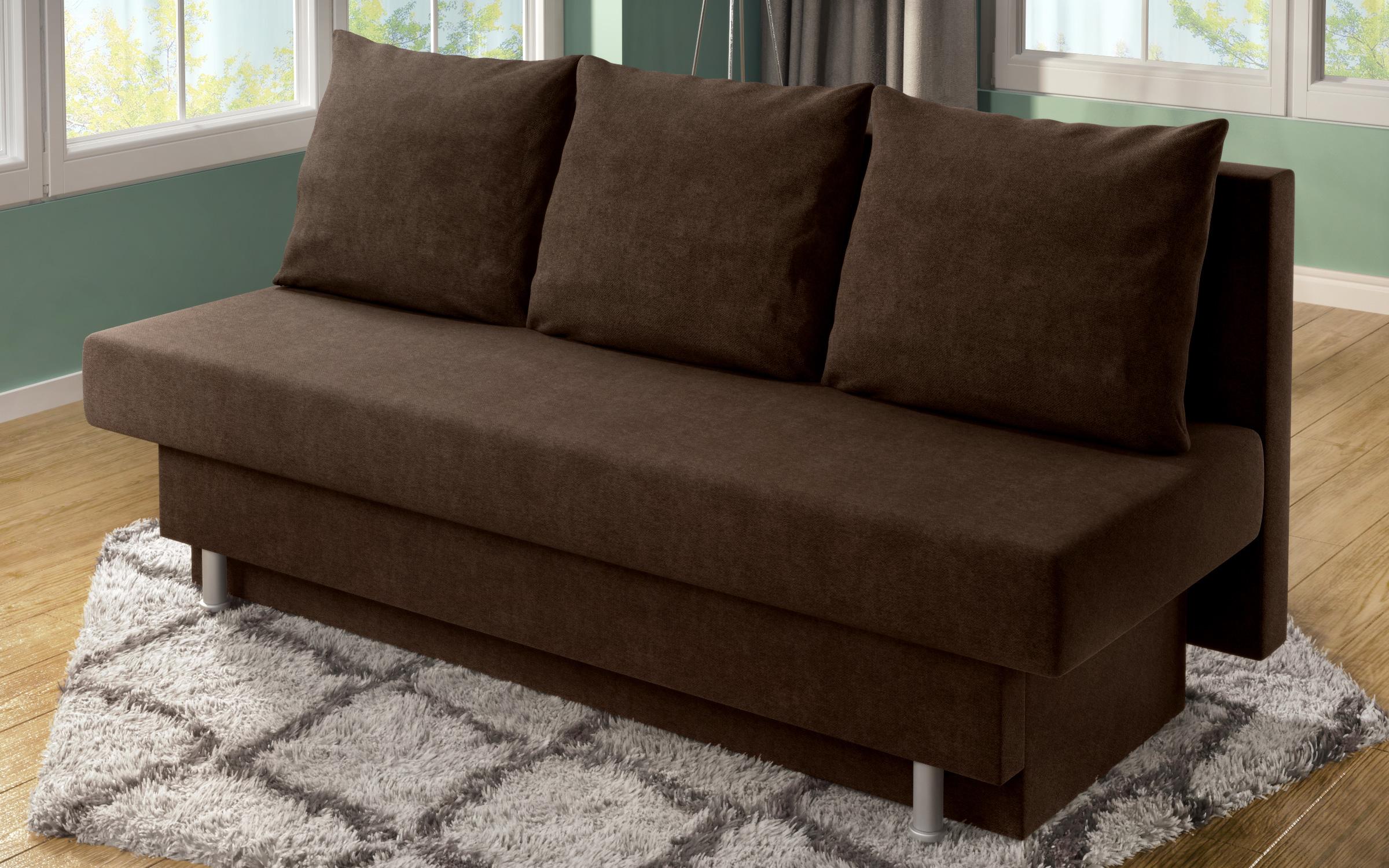 Extendable sofa Marty S, brown  4