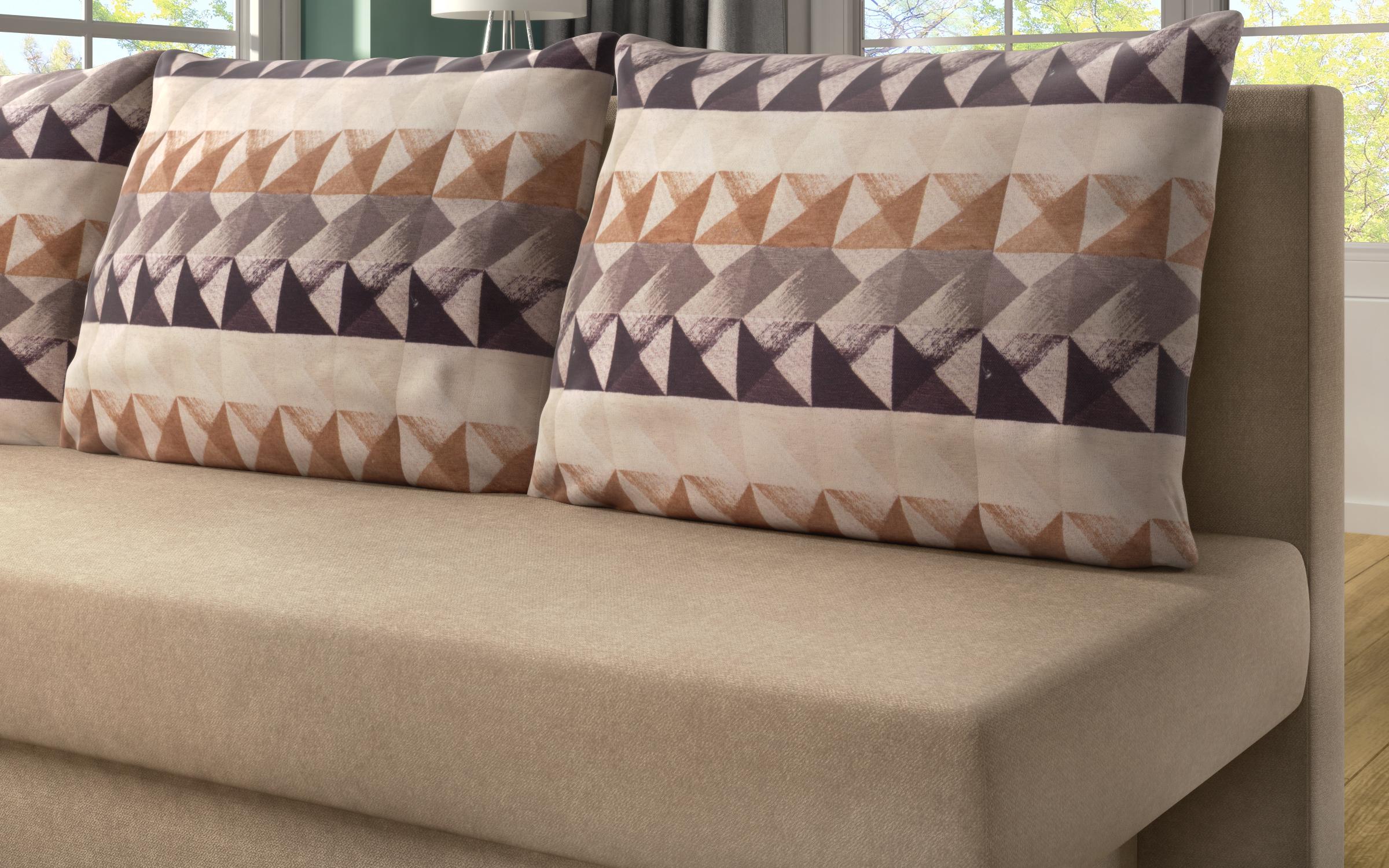 Extendable sofa Marty, beige + print  5