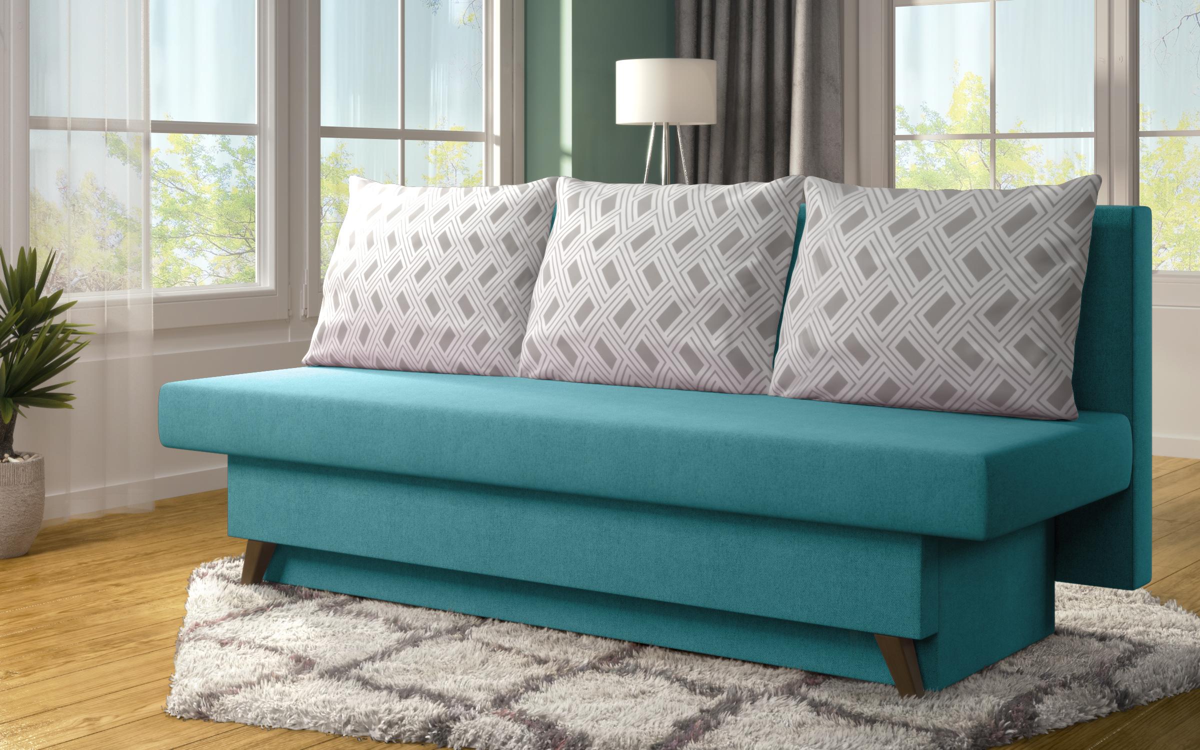 Extendable sofa Marty, turquoise  3