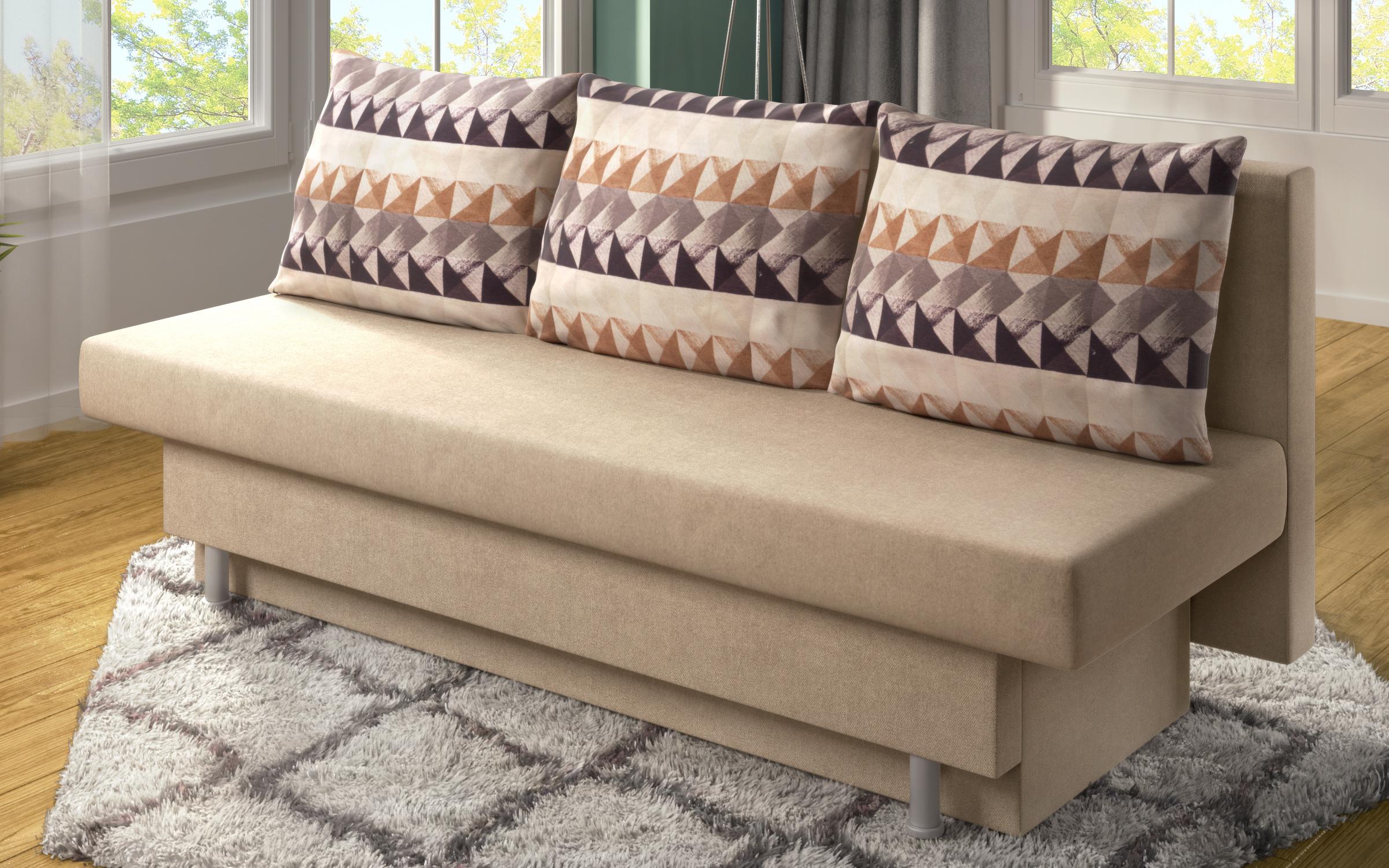 Extendable sofa Marty, beige + print  4