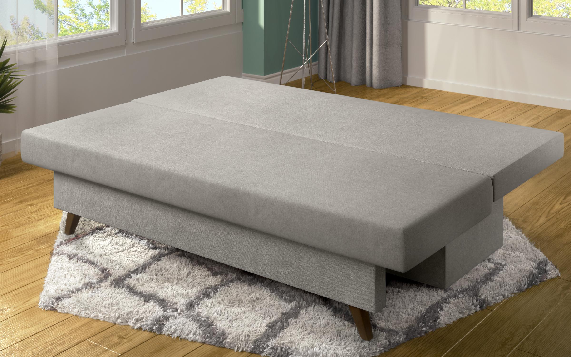 Extendable sofa Marty, light grey + grey brown  7
