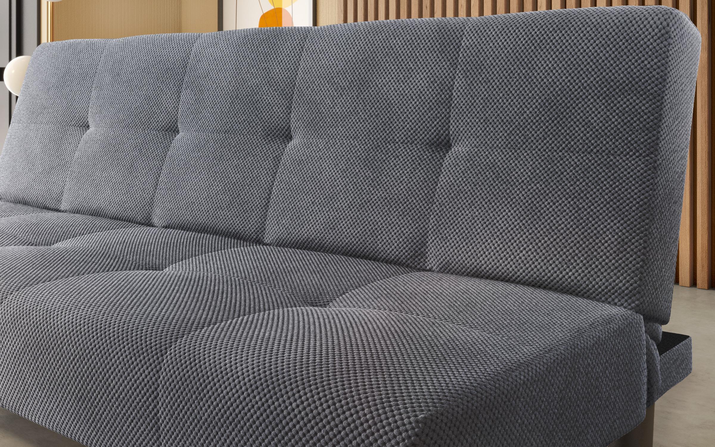 Extendable click-clack sofa Norte, dark grey  4