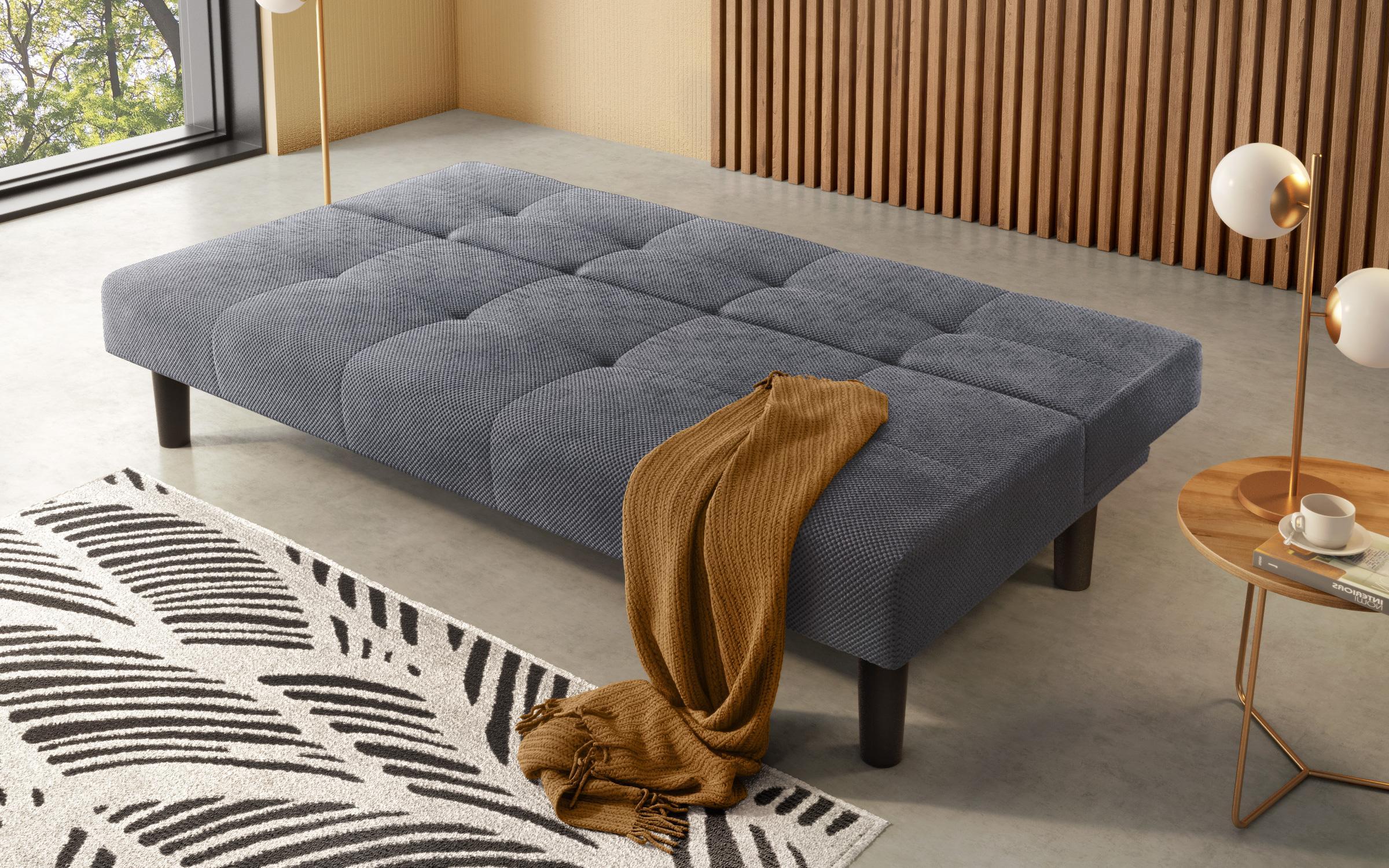 Extendable click-clack sofa Norte, dark grey  6