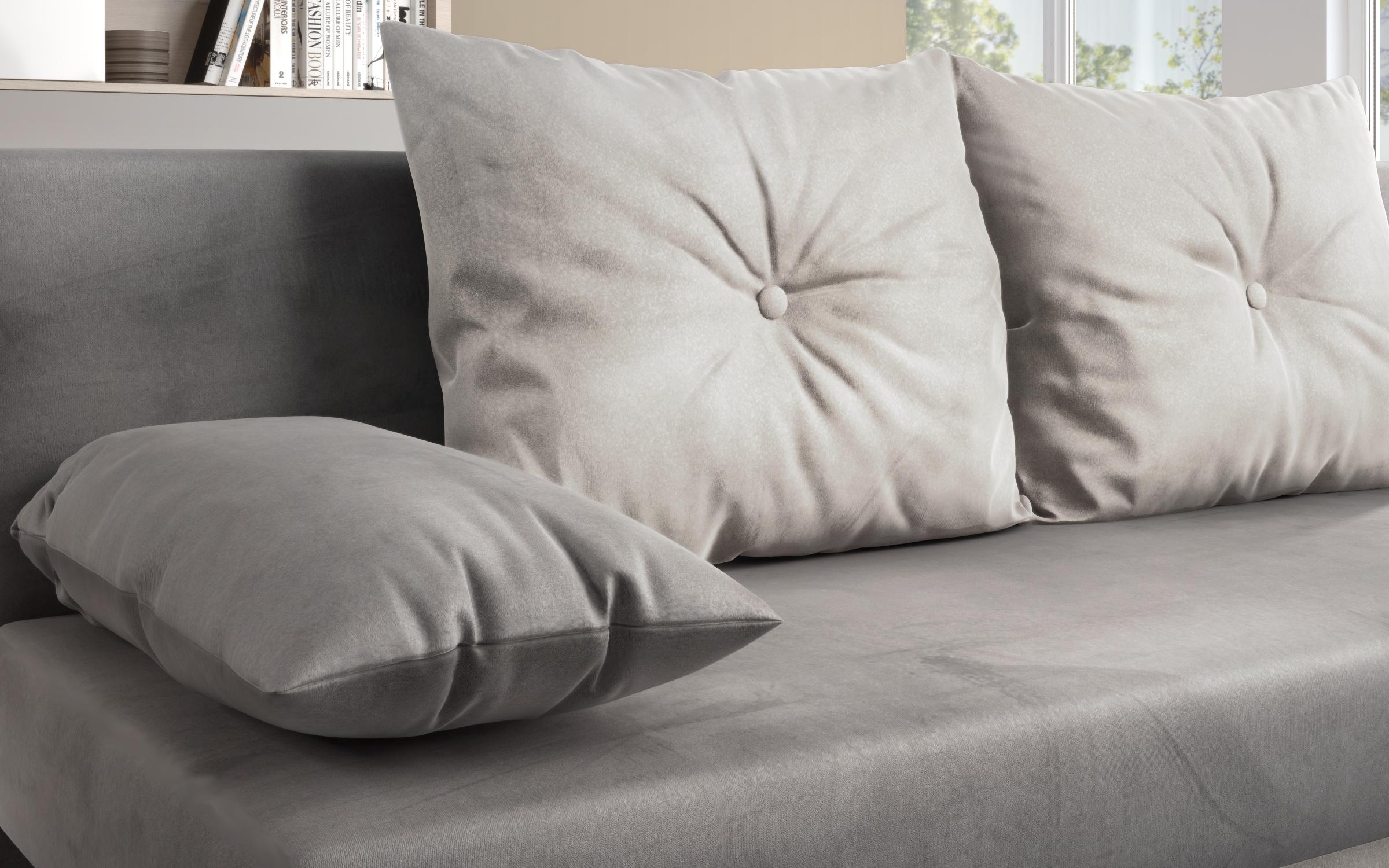 Extendable sofa Victorio, dark grey + light grey  8
