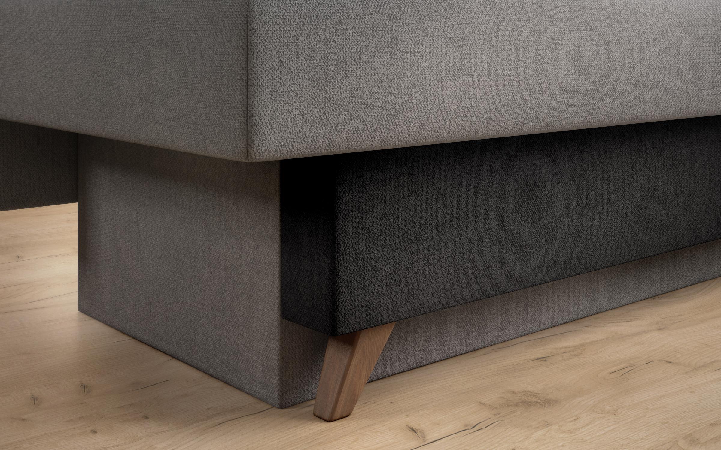 Extendable sofa Victorio, grey + black  8