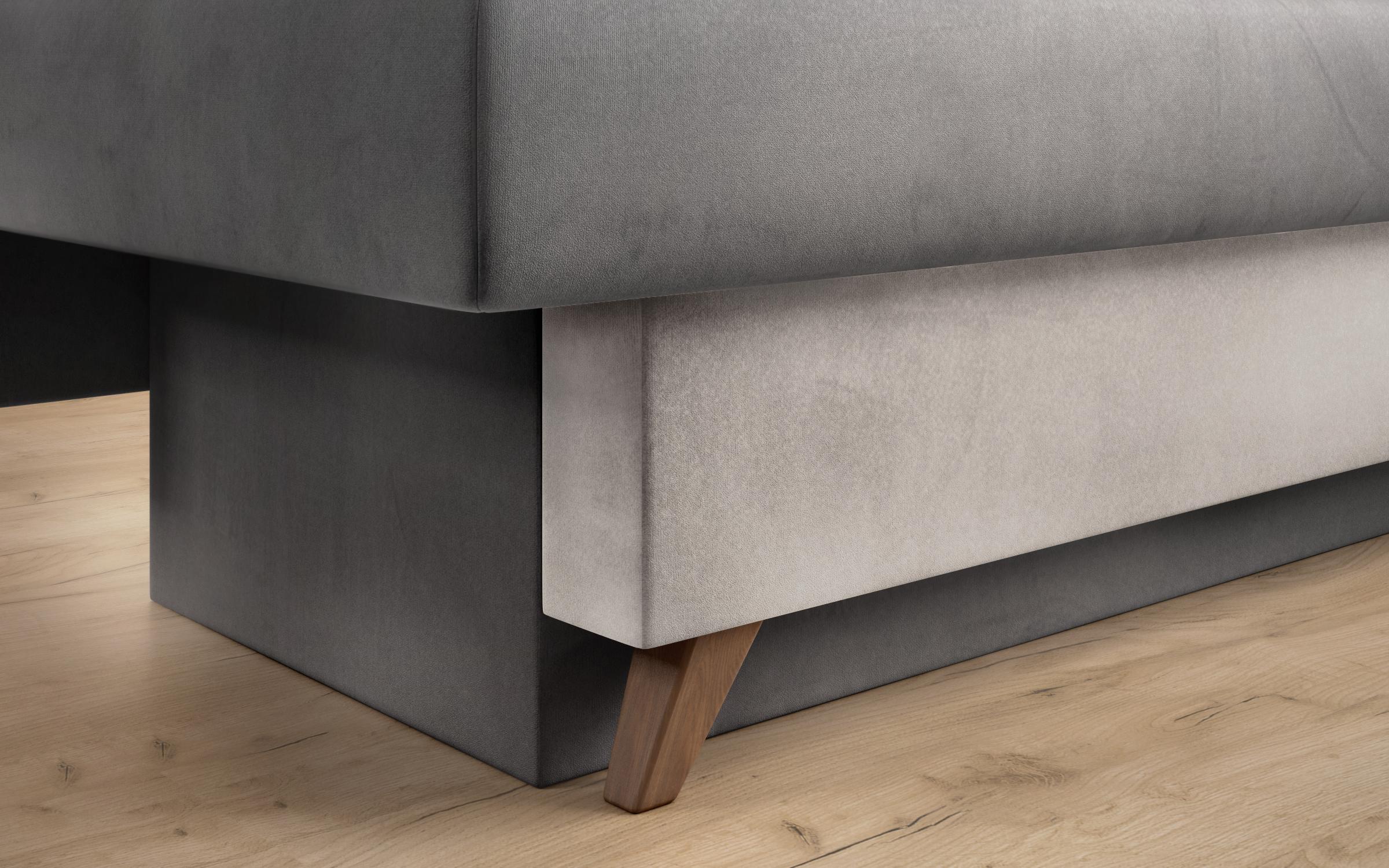 Extendable sofa Victorio, dark grey + light grey  7