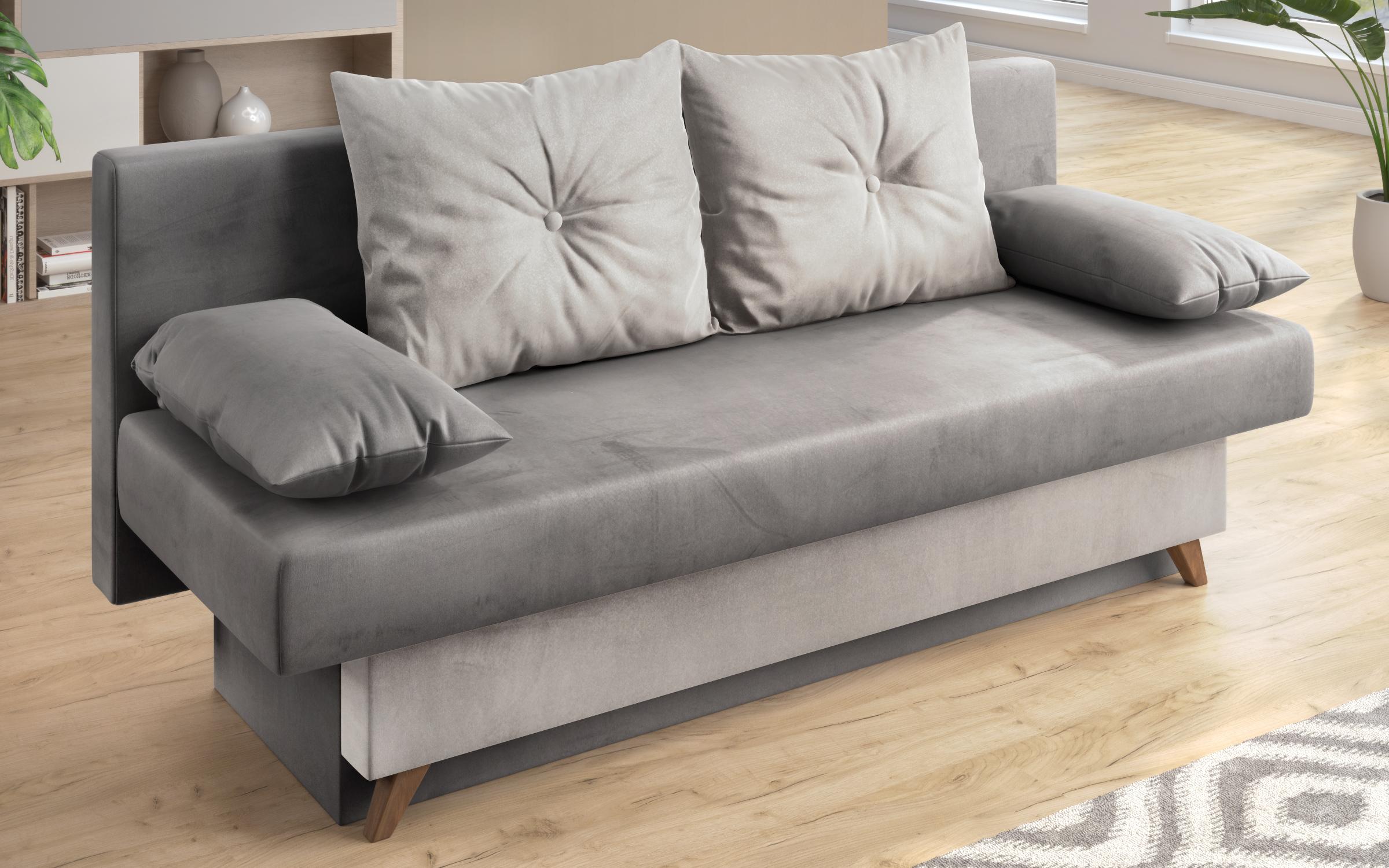 Extendable sofa Victorio, dark grey + light grey  4