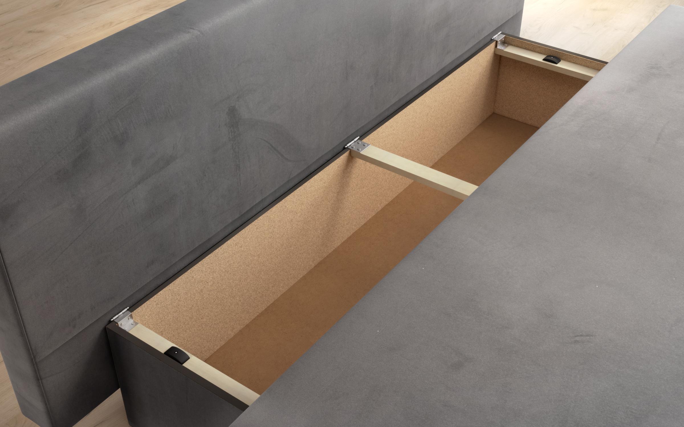 Extendable sofa Victorio, dark grey + light grey  6