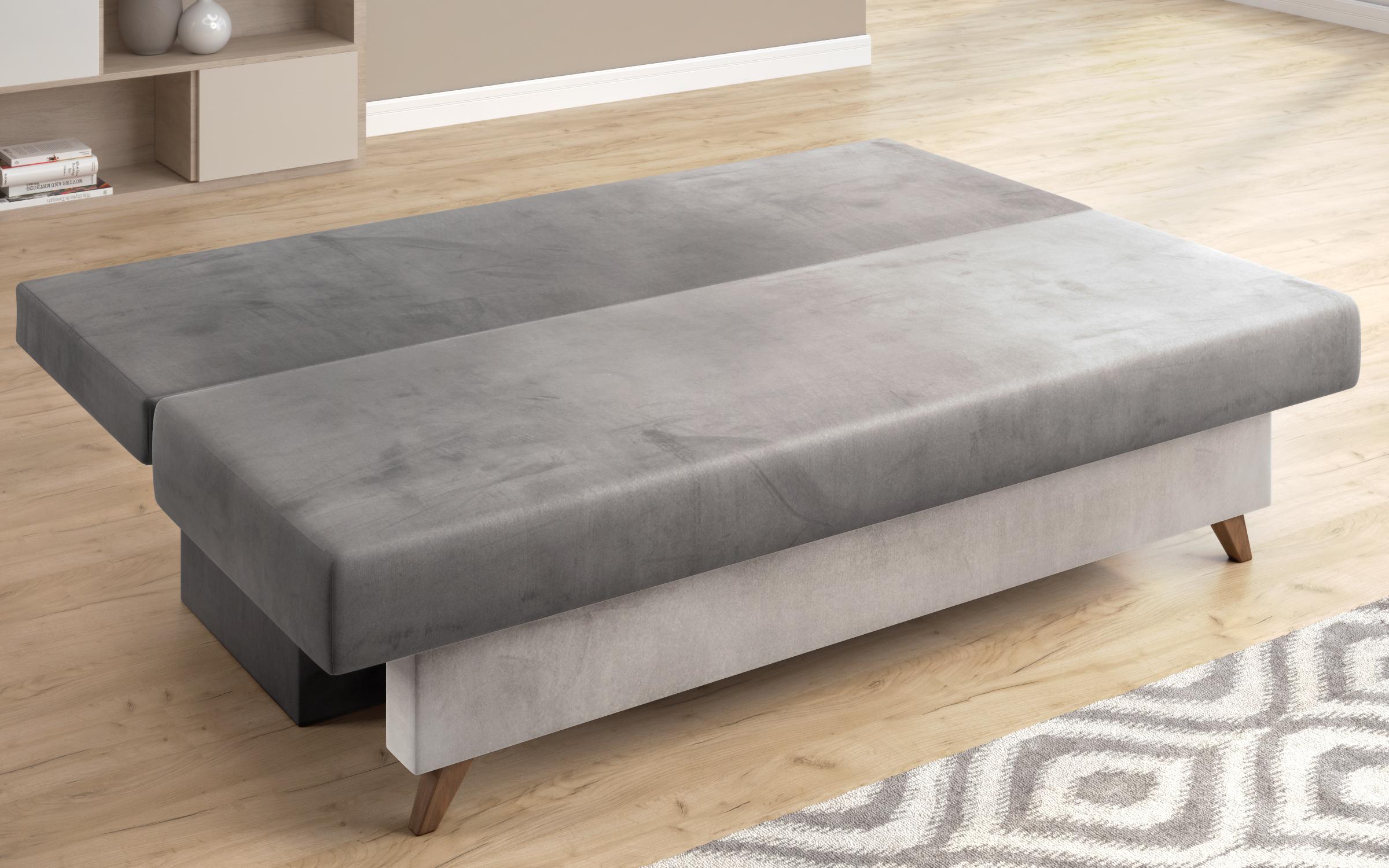 Extendable sofa Victorio, dark grey + light grey  5