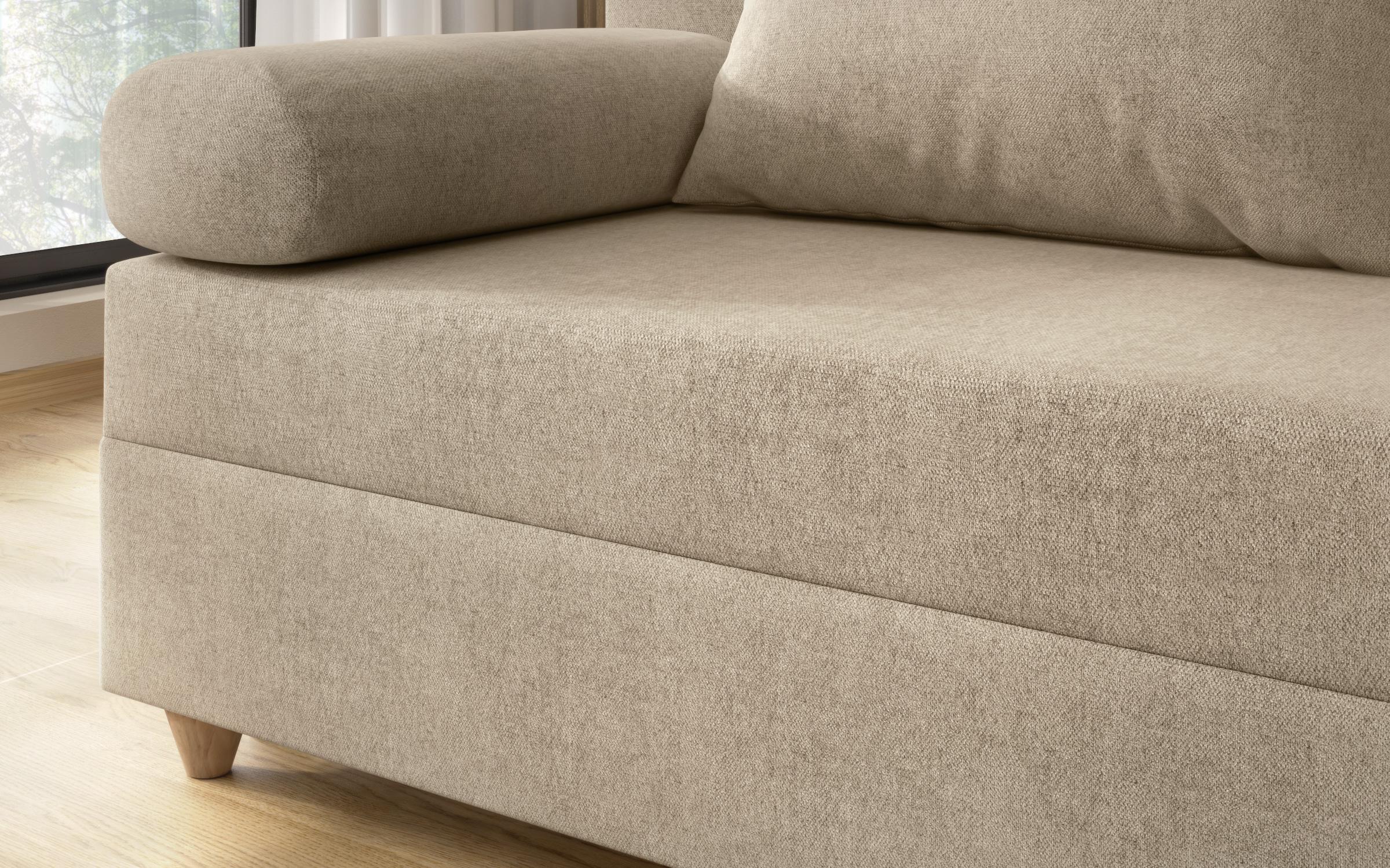 Extendable sofa Vitaro, light beige  6