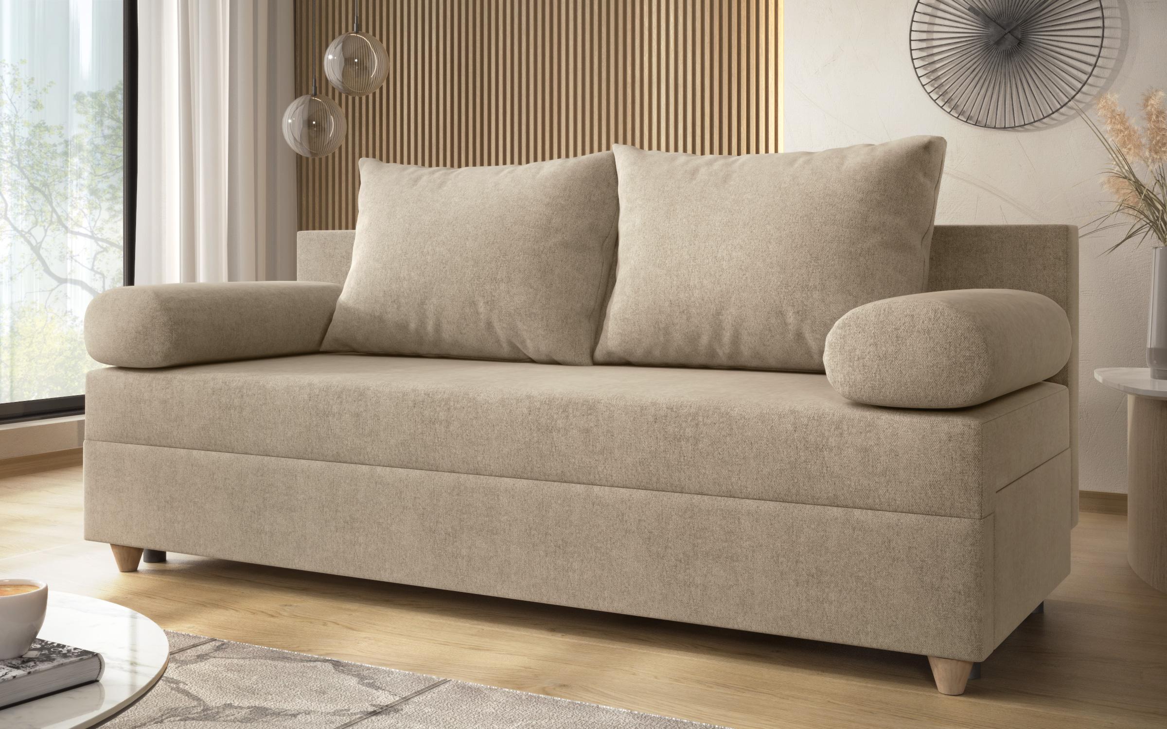 Extendable sofa Vitaro, light beige  3