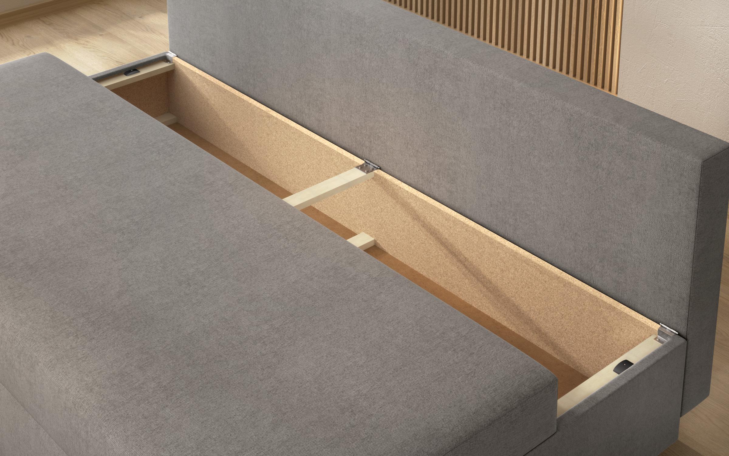 Extendable sofa Vitaro, grey  7