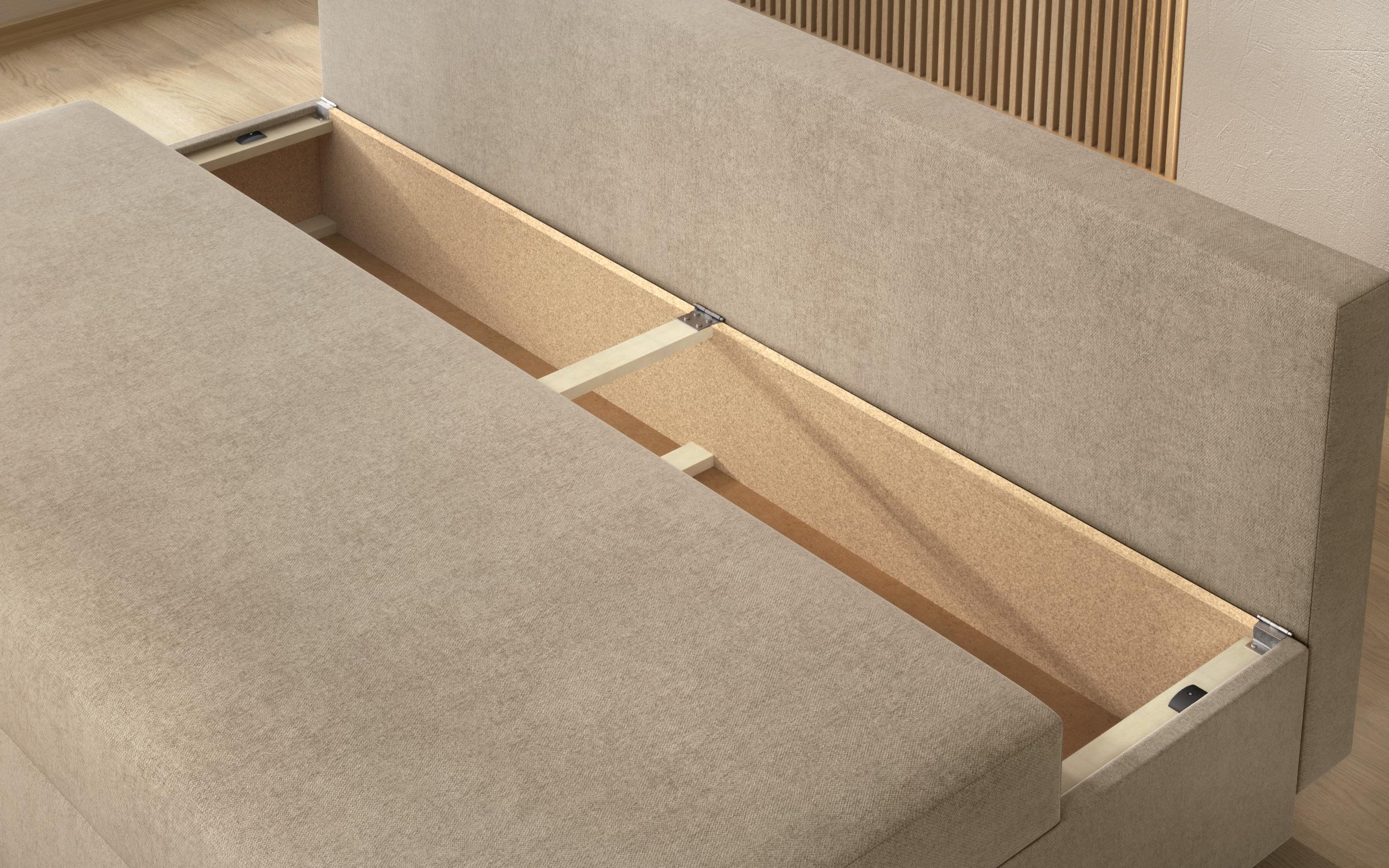 Extendable sofa Vitaro, light beige  8